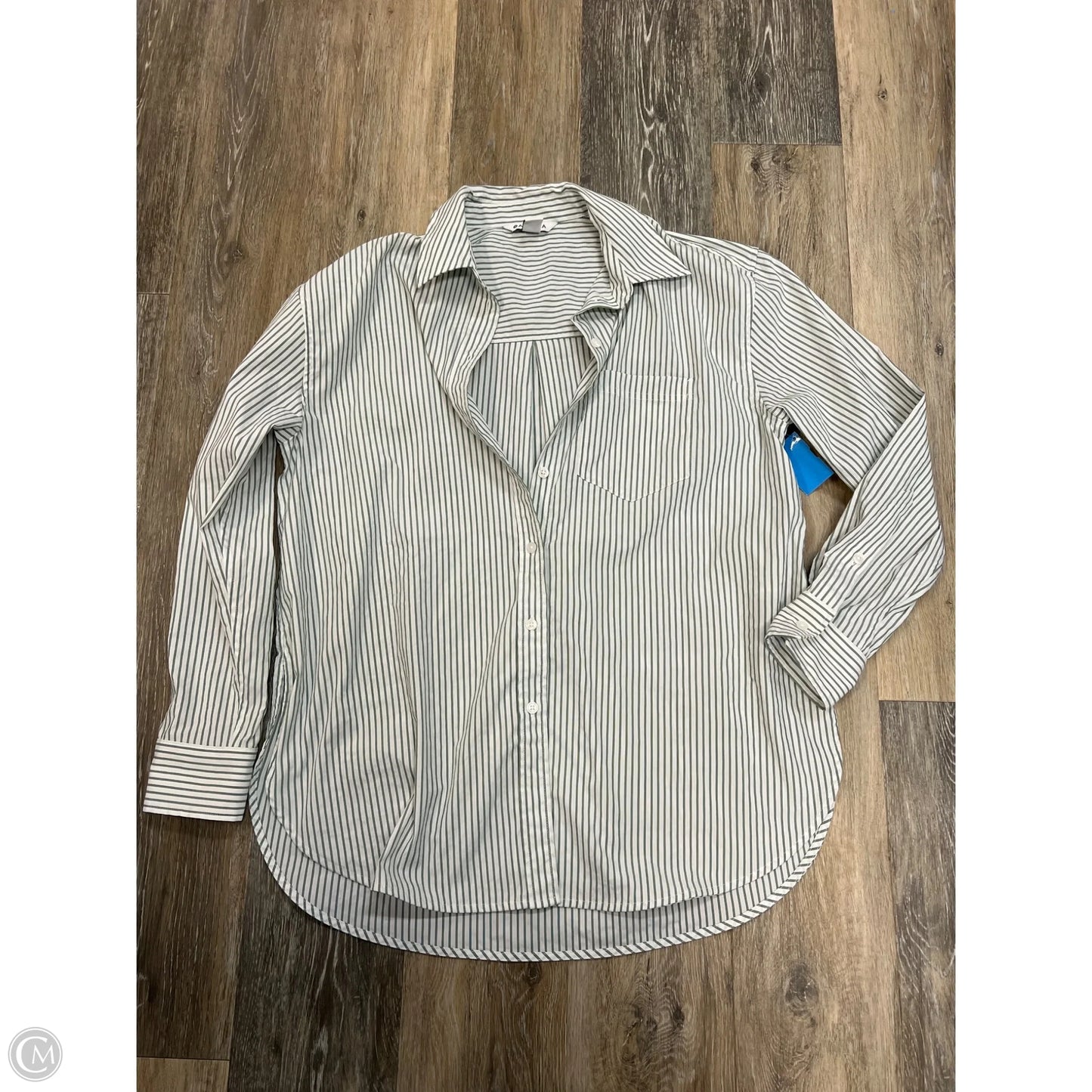 Blouse Long Sleeve By Athleta In Green, Size: S