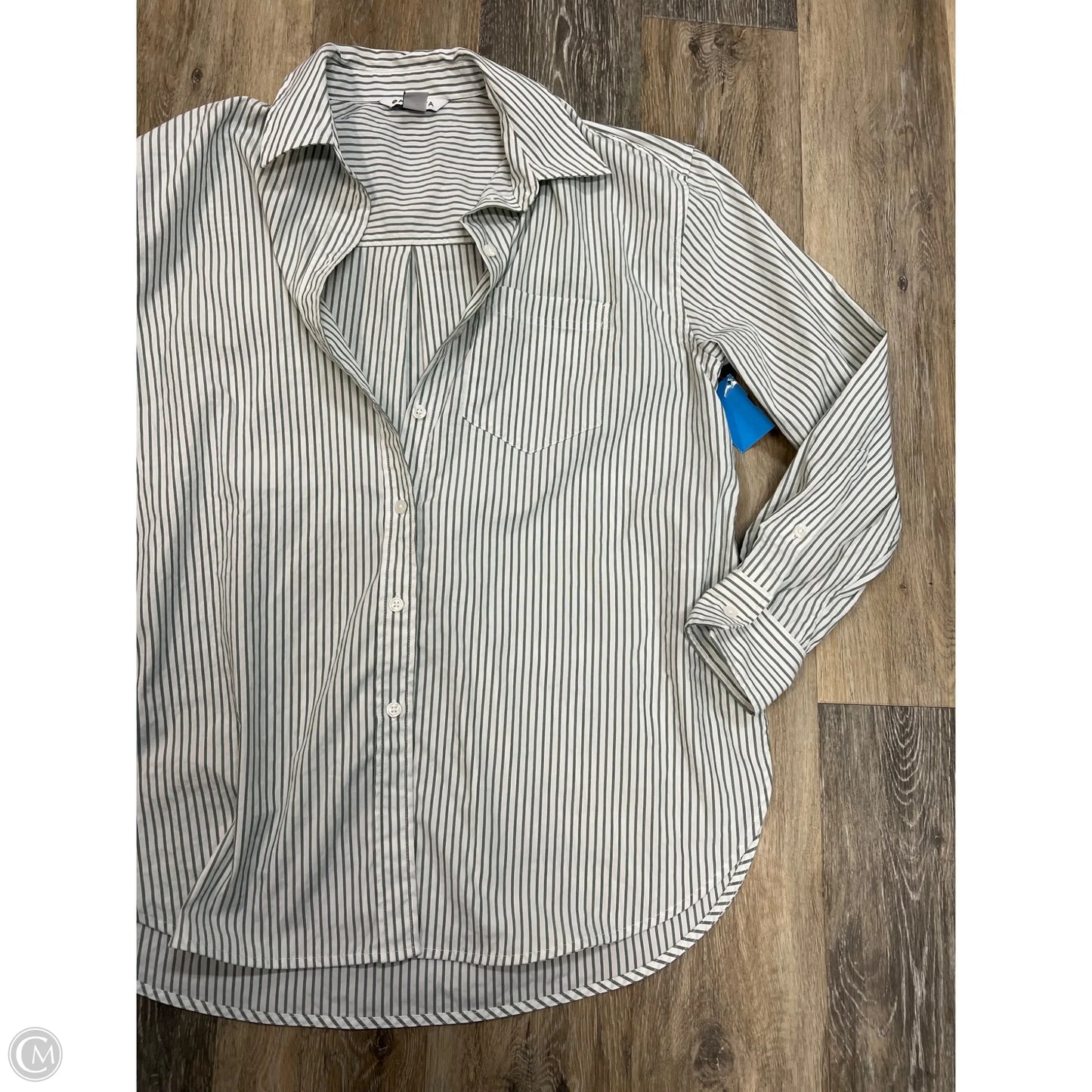 Blouse Long Sleeve By Athleta In Green, Size: S