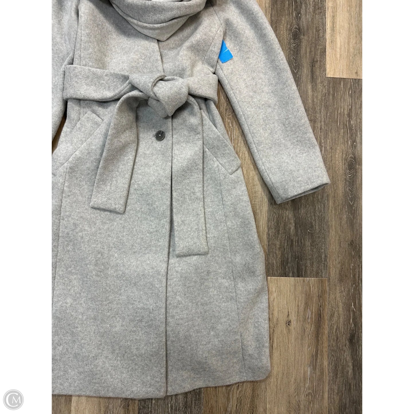 Coat Trench Coat By Express In Grey, Size: M