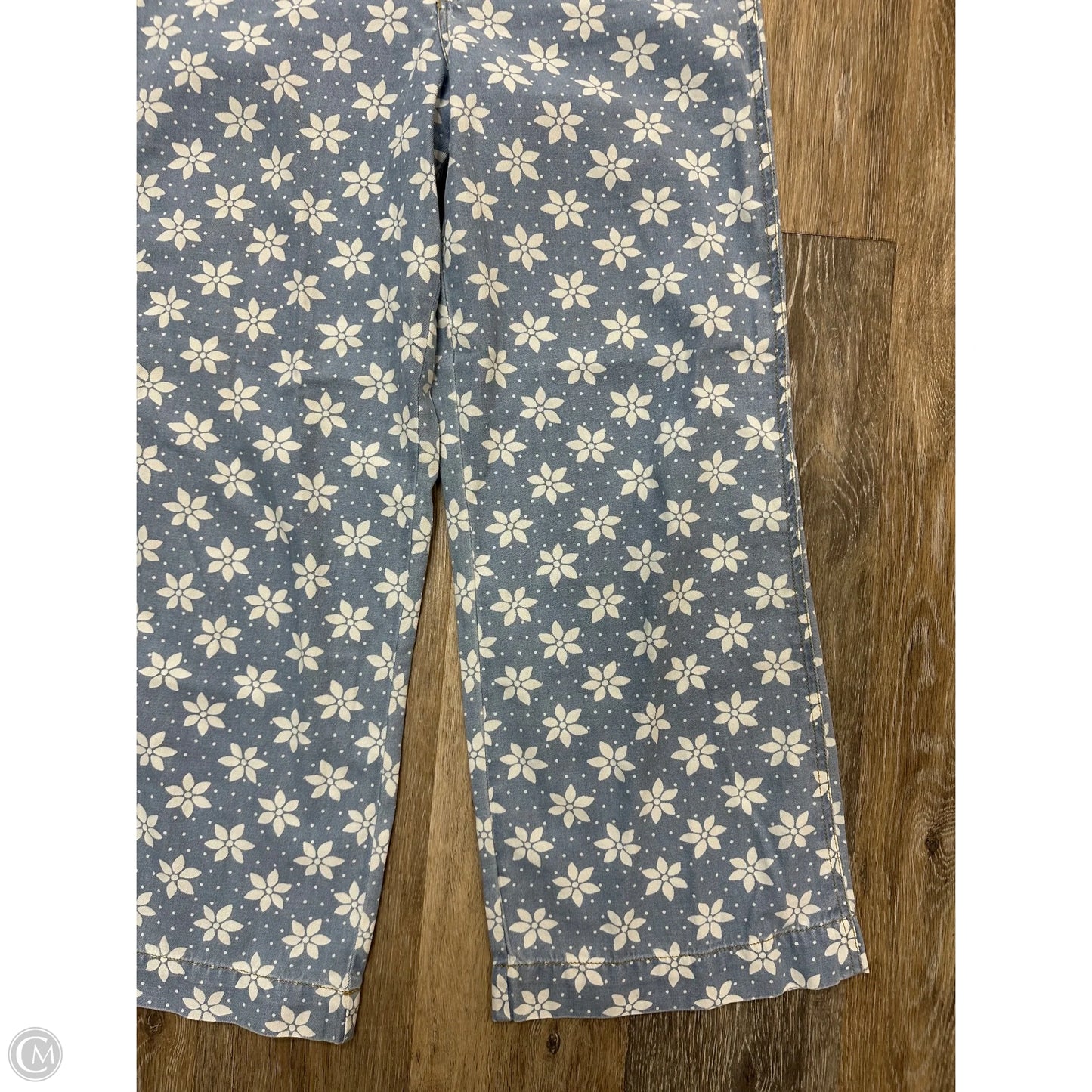 Jeans Wide Leg By Wrangler In Blue Denim, Size: 4