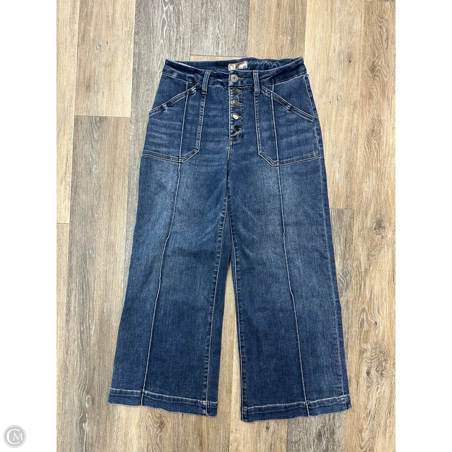 Jeans Wide Leg By Kut In Blue Denim, Size: 6