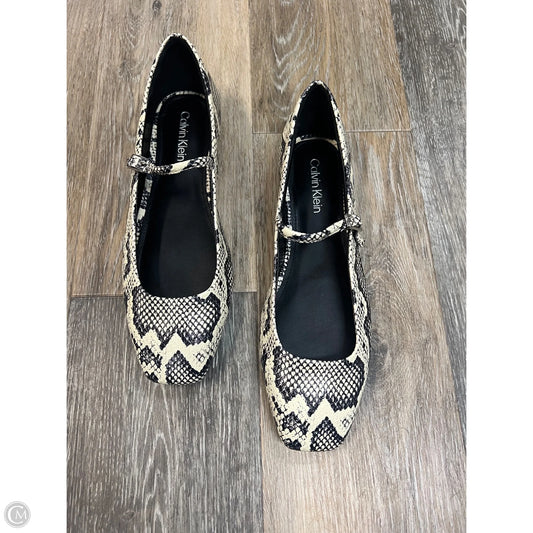 Shoes Flats By Calvin Klein In Snakeskin Print, Size: 8.5