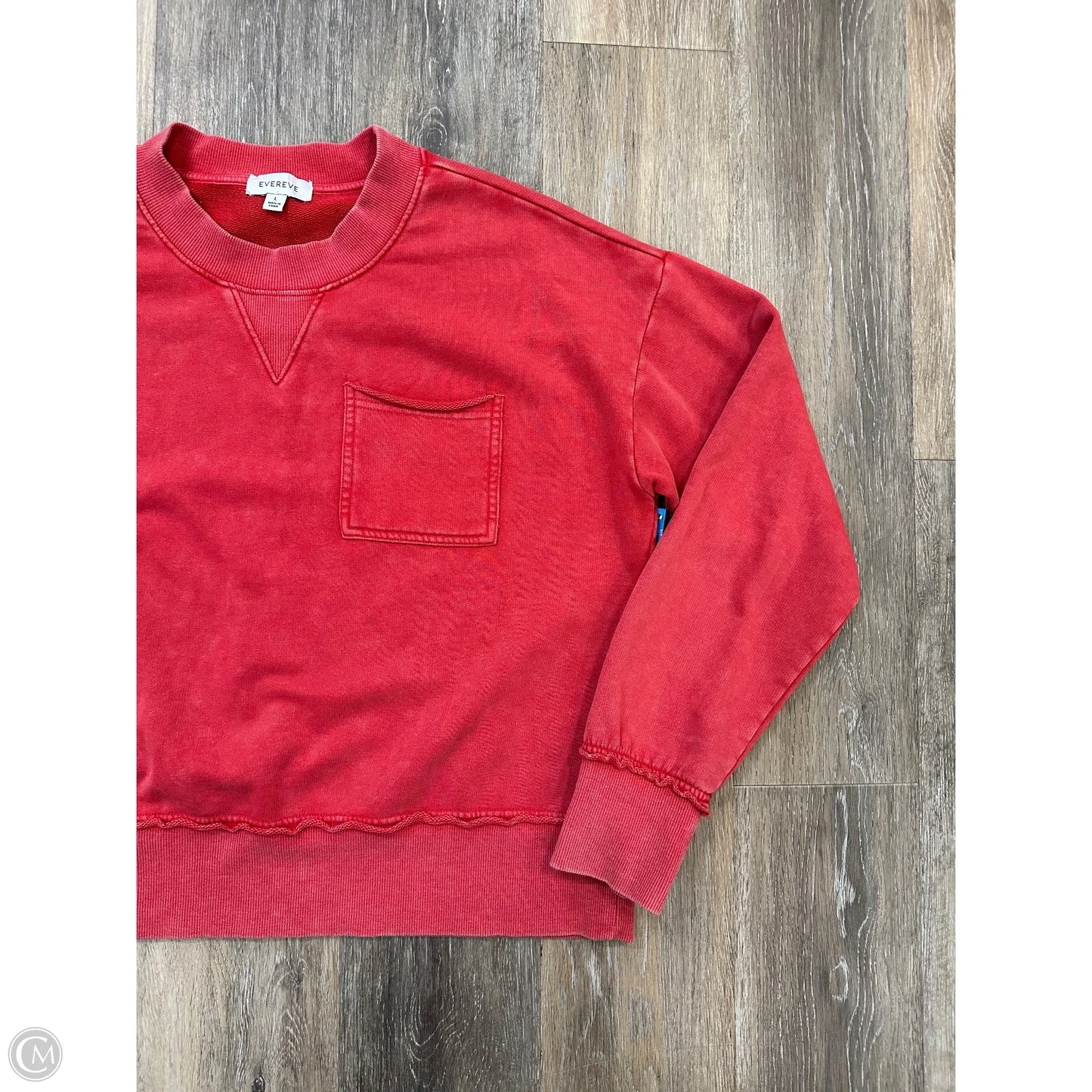 Sweatshirt Crewneck By Evereve In Red, Size: L