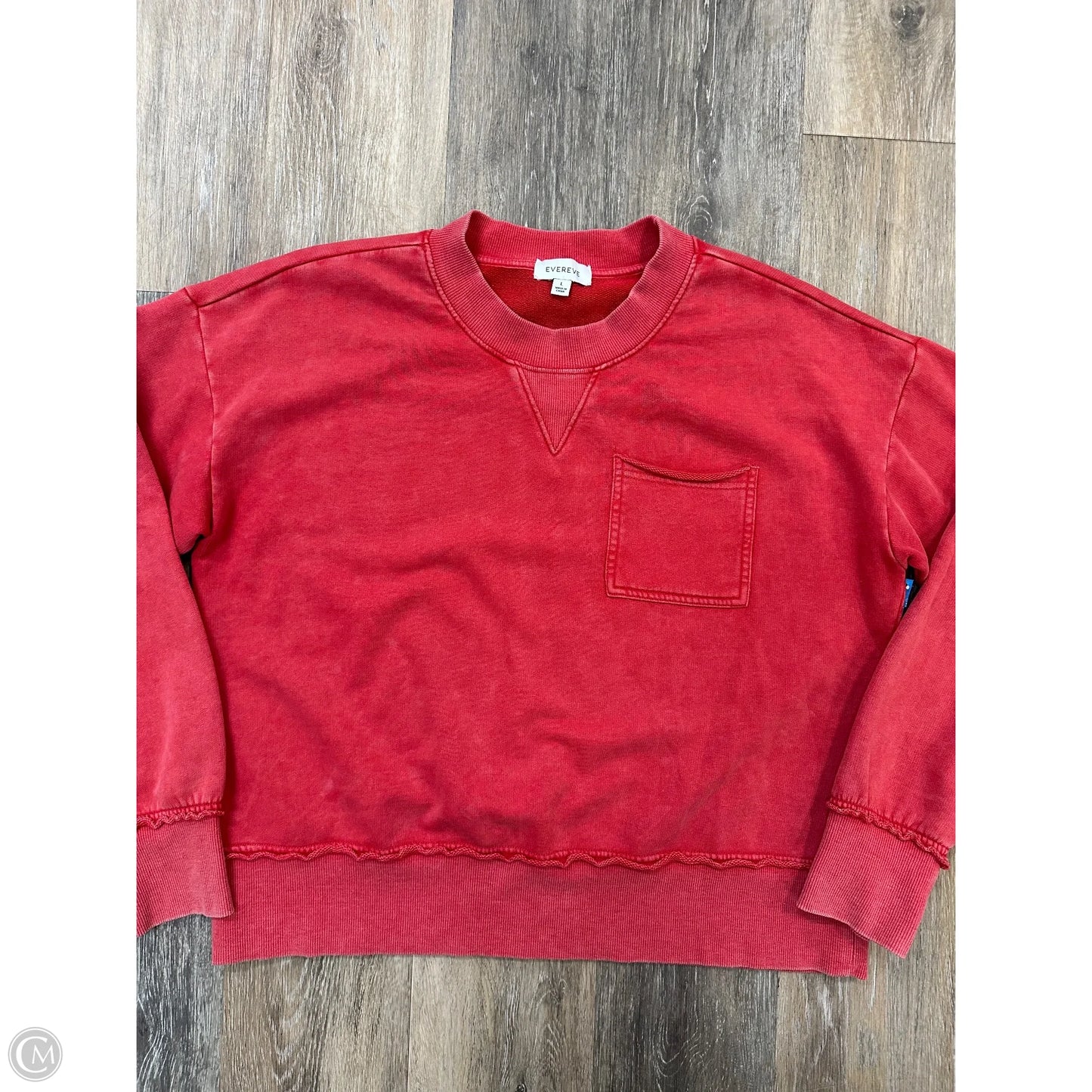 Sweatshirt Crewneck By Evereve In Red, Size: L