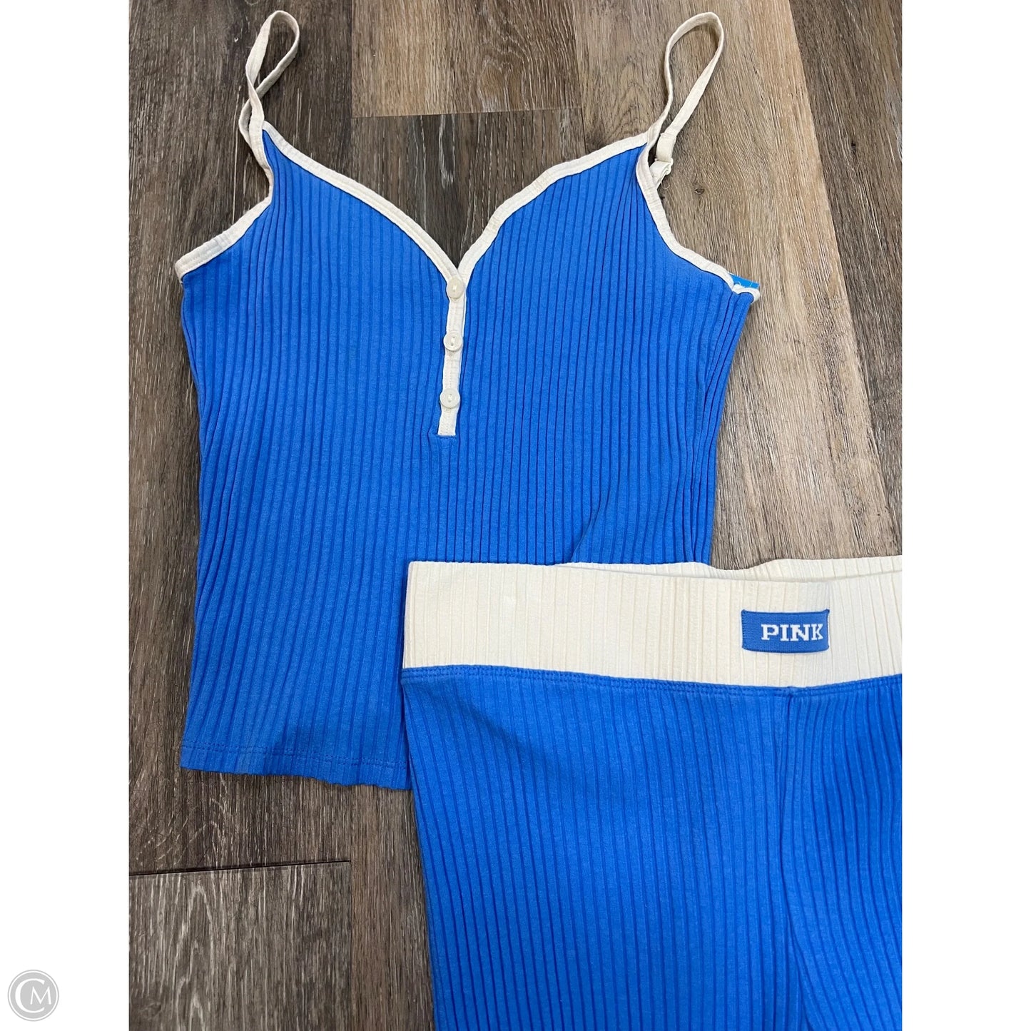 Pajamas 2pc By Pink In Blue, Size: M