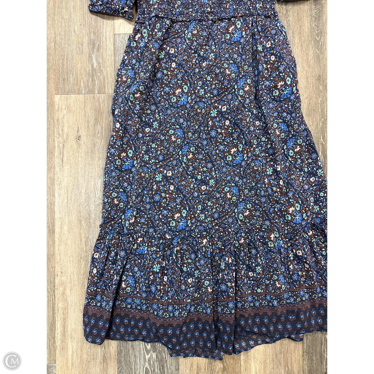 -Dress Casual Maxi By Vineyard Vines In Floral Print, Size: M