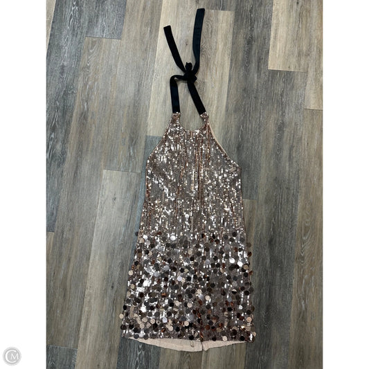 Dress Party Short By Atelier 17.56 In Rose Gold, Size: M
