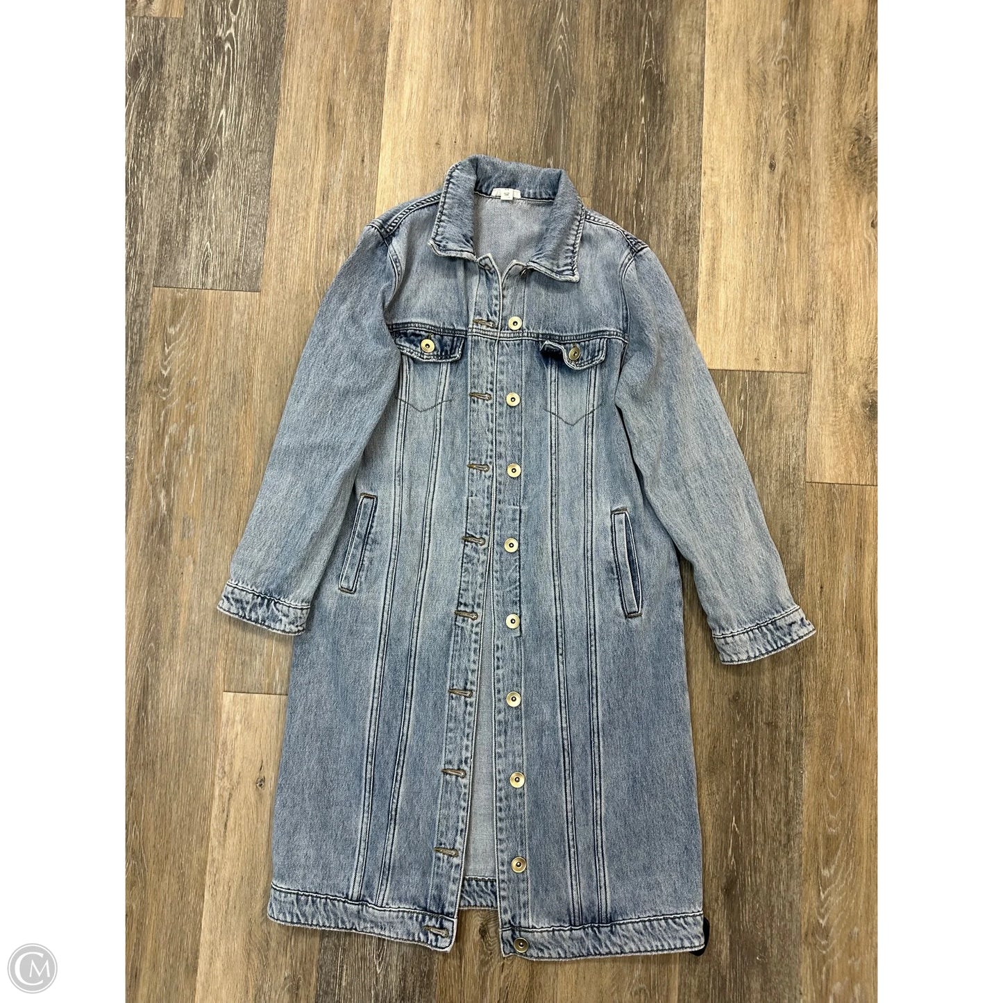 Jacket Denim By Tribal In Blue Denim, Size: S