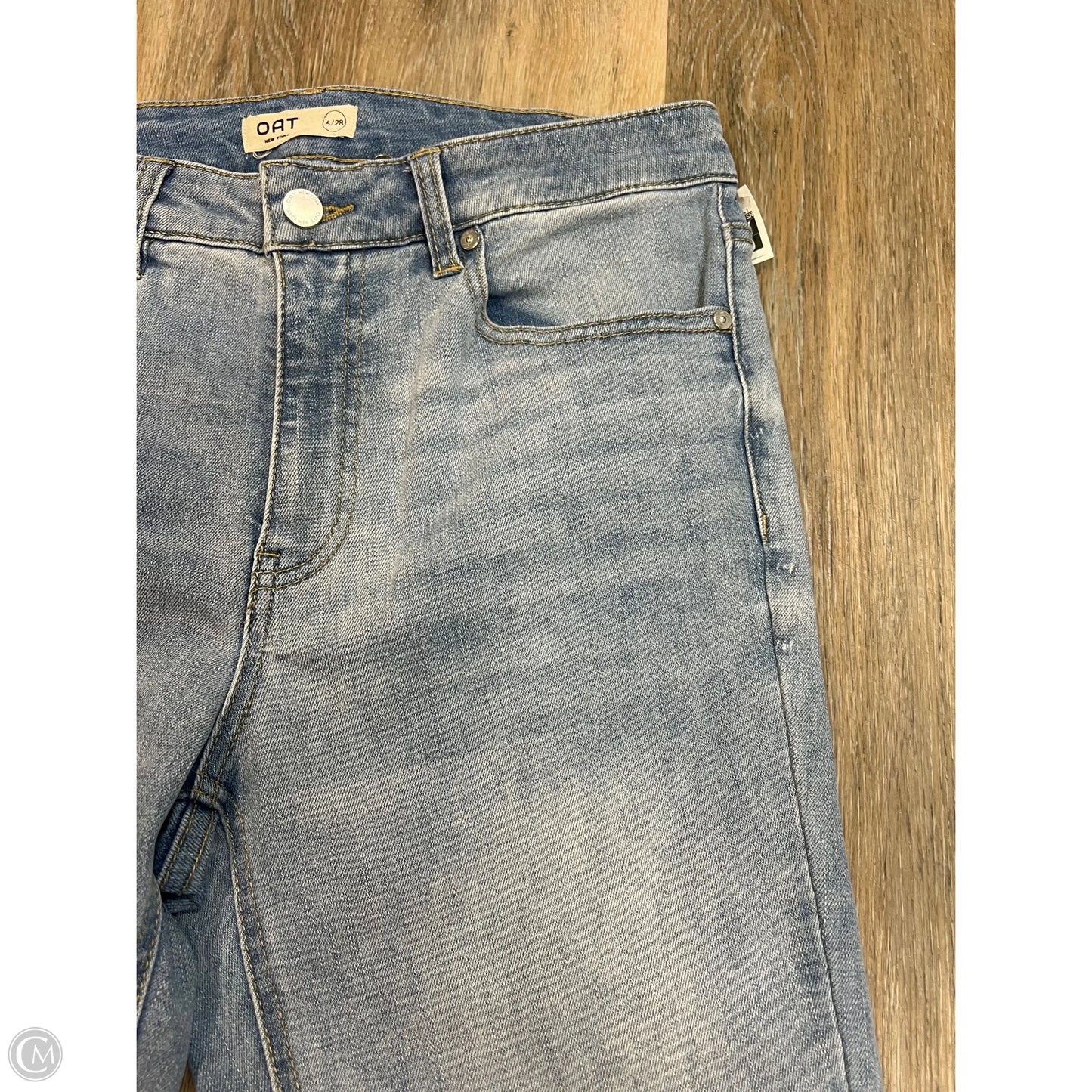 Jeans Straight By Oat In Blue Denim, Size: 6/28