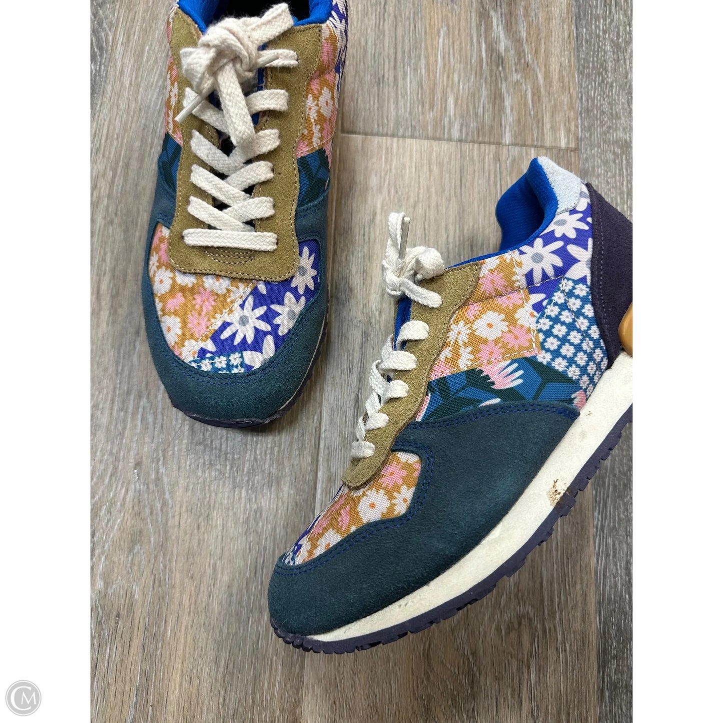 Shoes Athletic By Inkass In Floral Print, Size: 8