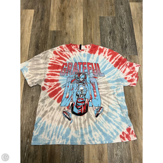 Top Short Sleeve By Divided In Tie Dye Print, Size: XL