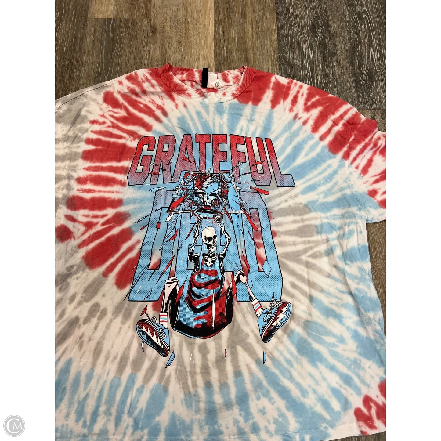 Top Short Sleeve By Divided In Tie Dye Print, Size: XL