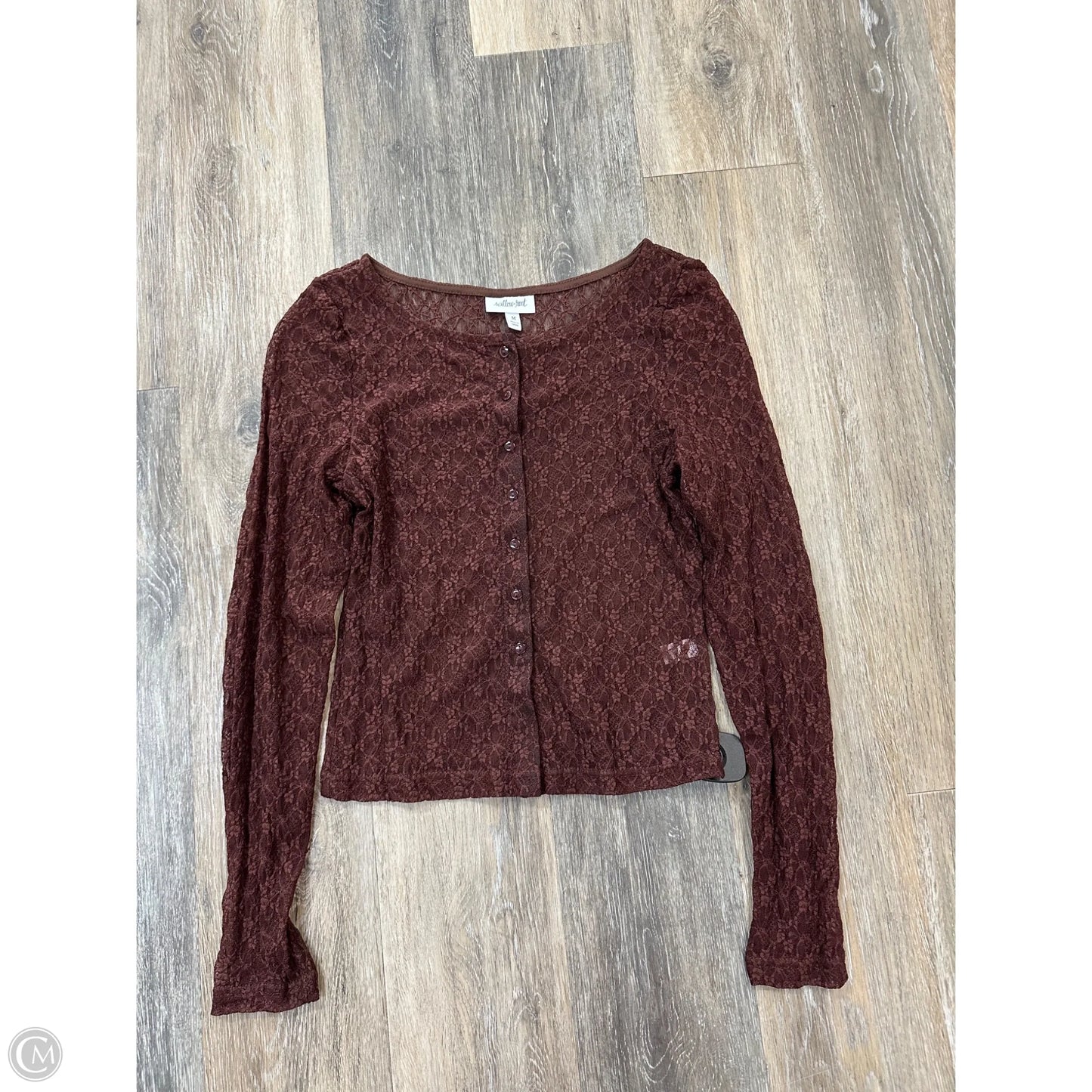 Cardigan By Willow & Root In Brown, Size: M
