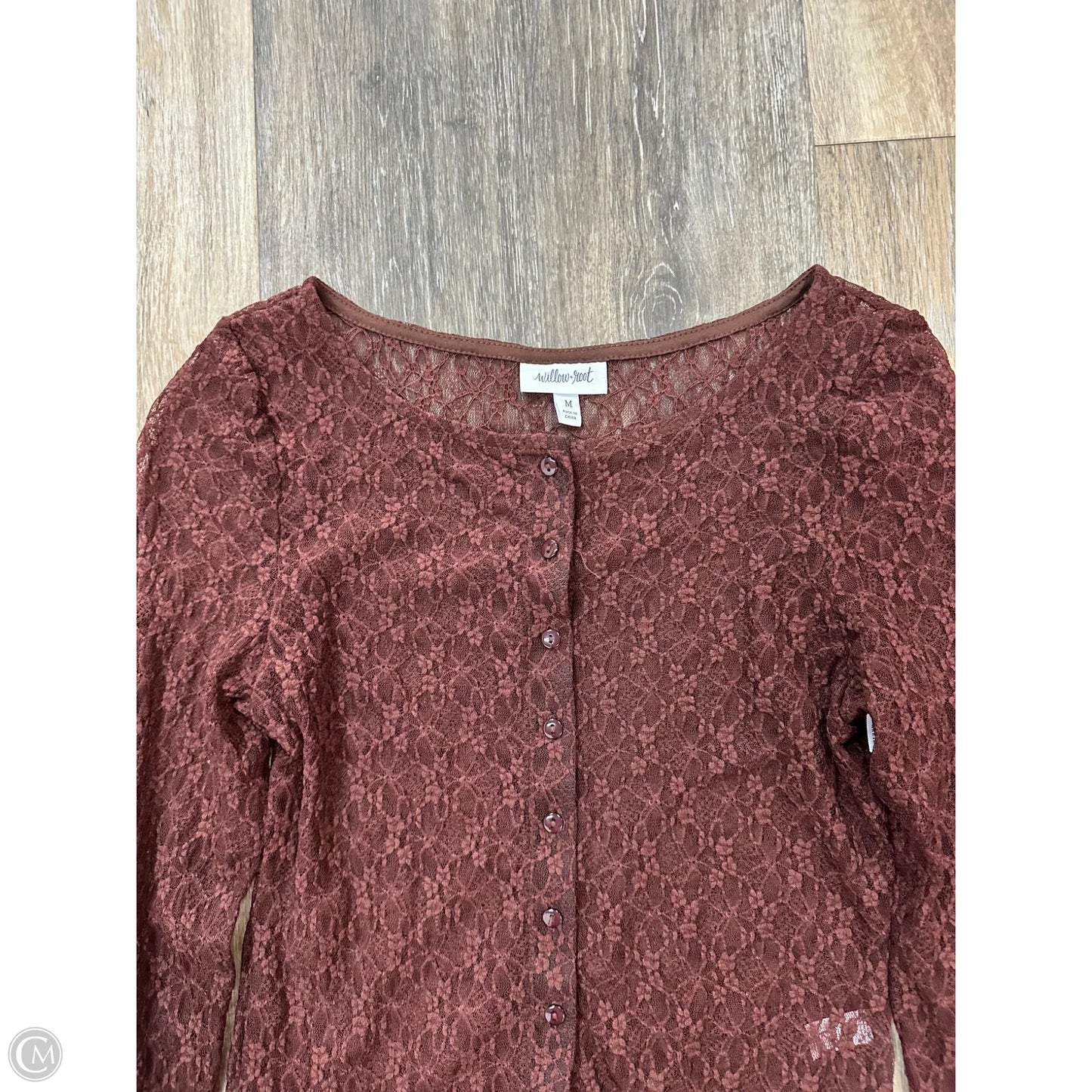 Cardigan By Willow & Root In Brown, Size: M
