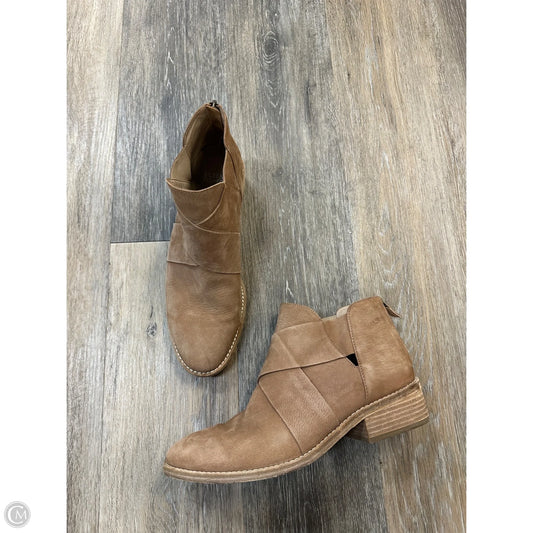 Boots Ankle Flats By Eileen Fisher In Tan, Size: 9.5