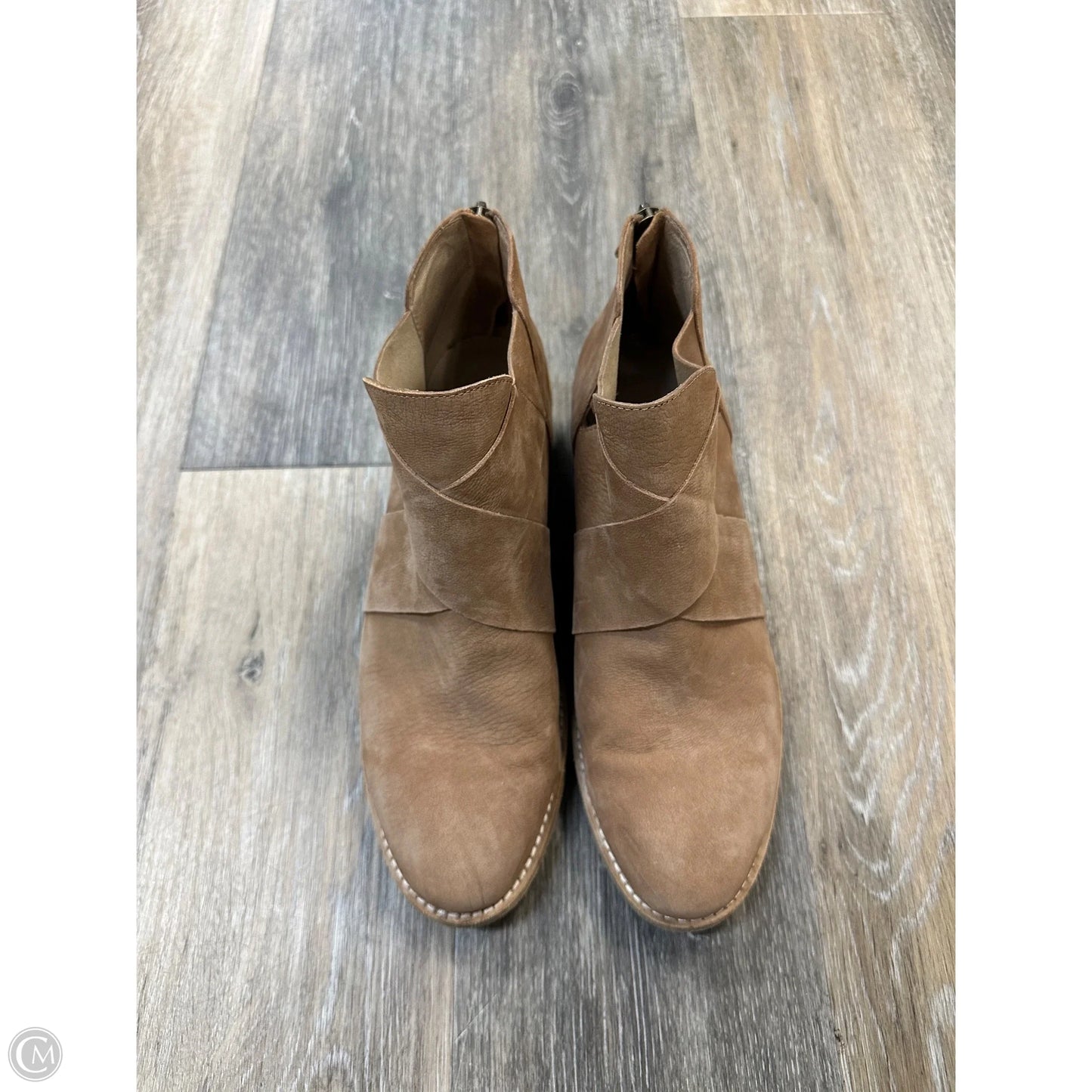 Boots Ankle Flats By Eileen Fisher In Tan, Size: 9.5