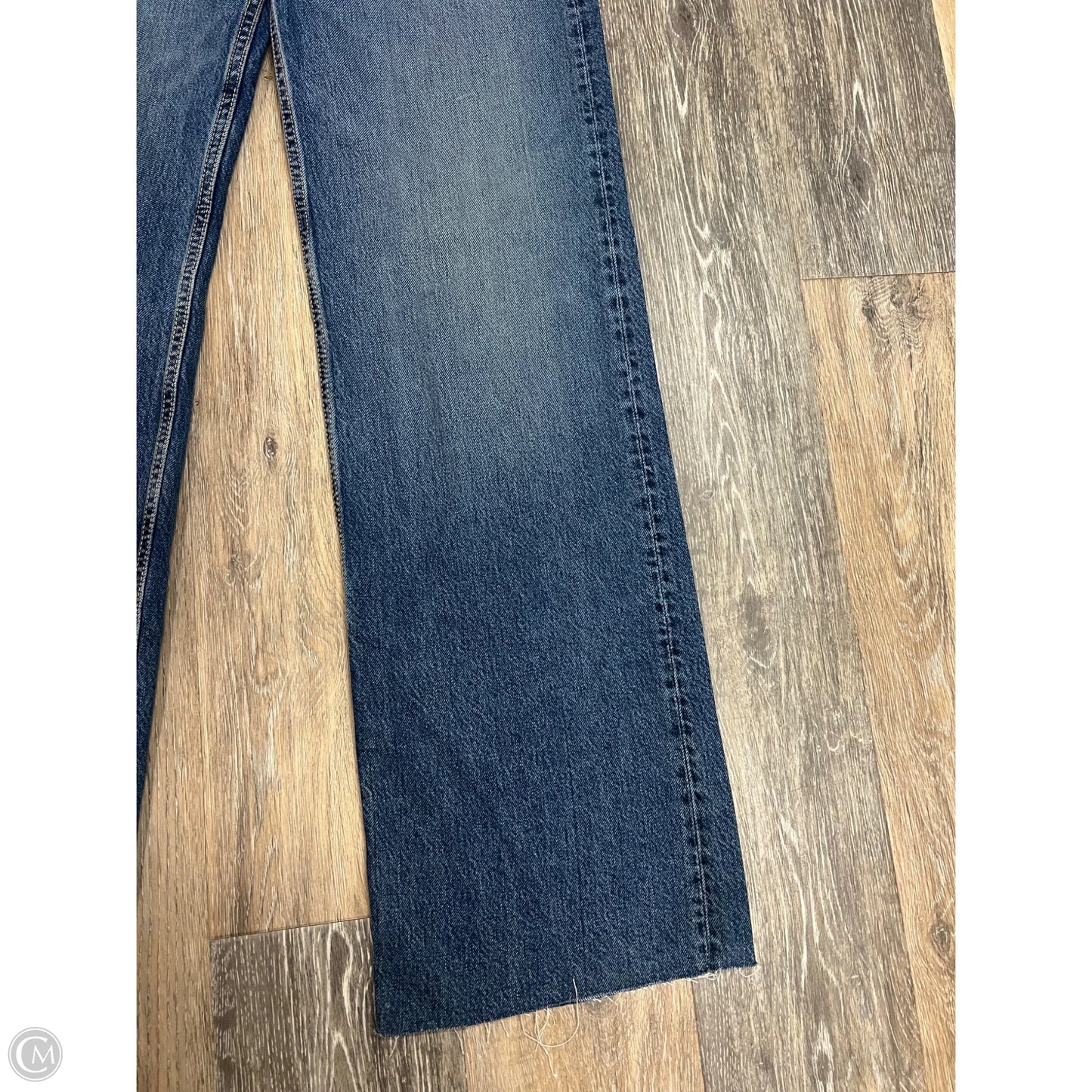 Jeans Wide Leg By Zara In Blue Denim, Size: 6