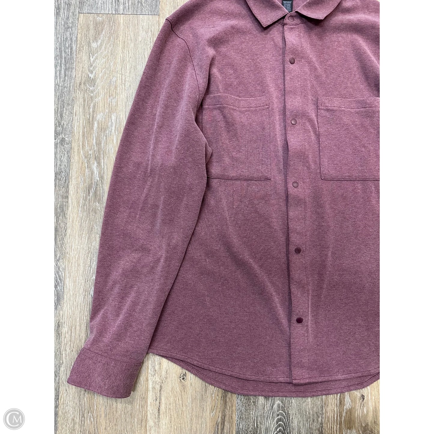 Blouse Long Sleeve By Lululemon In Purple, Size: L