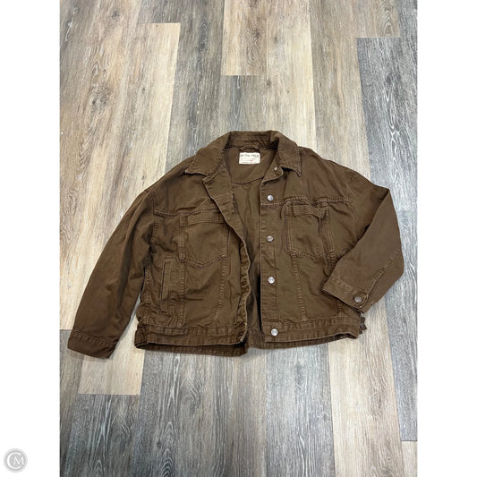 Jacket Denim By We The Free In Brown Denim, Size: M