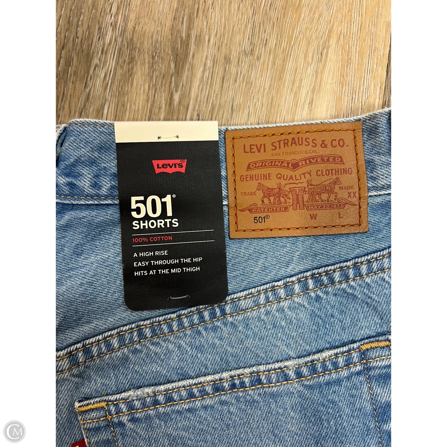 Shorts By Levis In Blue Denim, Size: 8/29