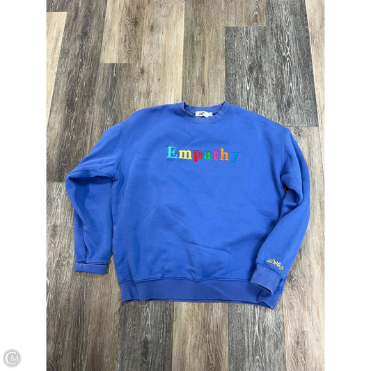 Sweatshirt Crewneck By Mayfair Group In Blue, Size: S