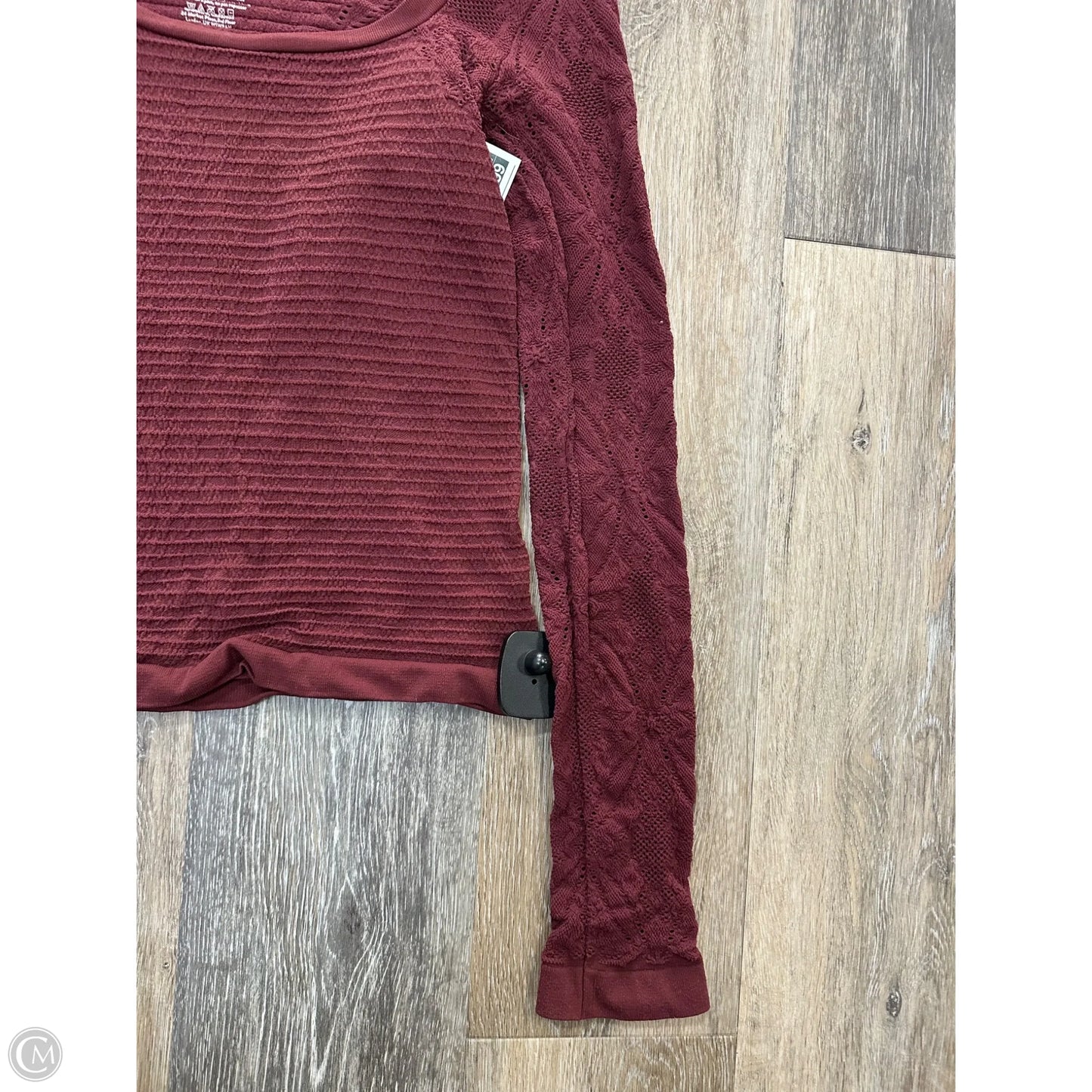 Top Long Sleeve By Free People In Maroon, Size: M