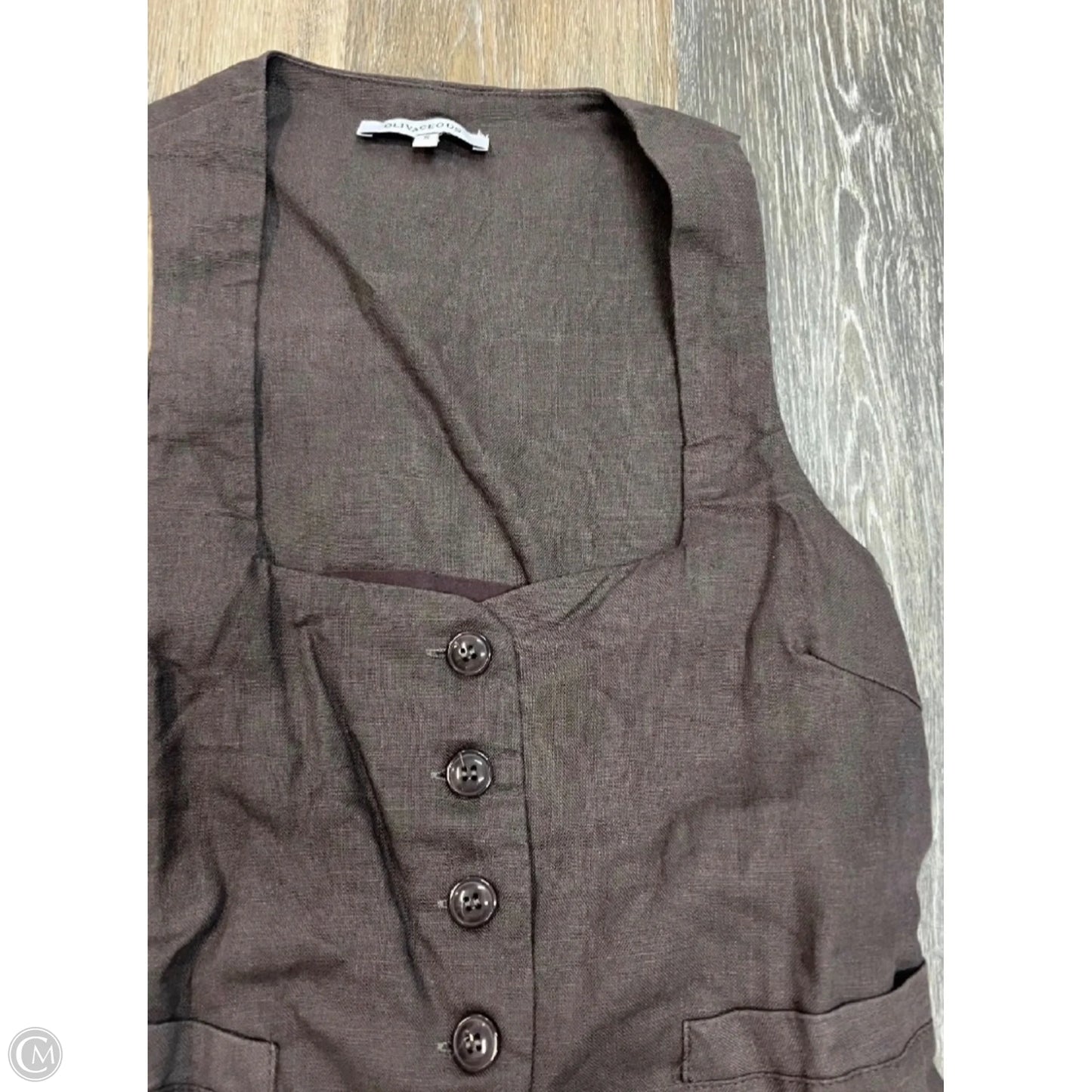 Vest Other By Olivaceous In Brown, Size: S