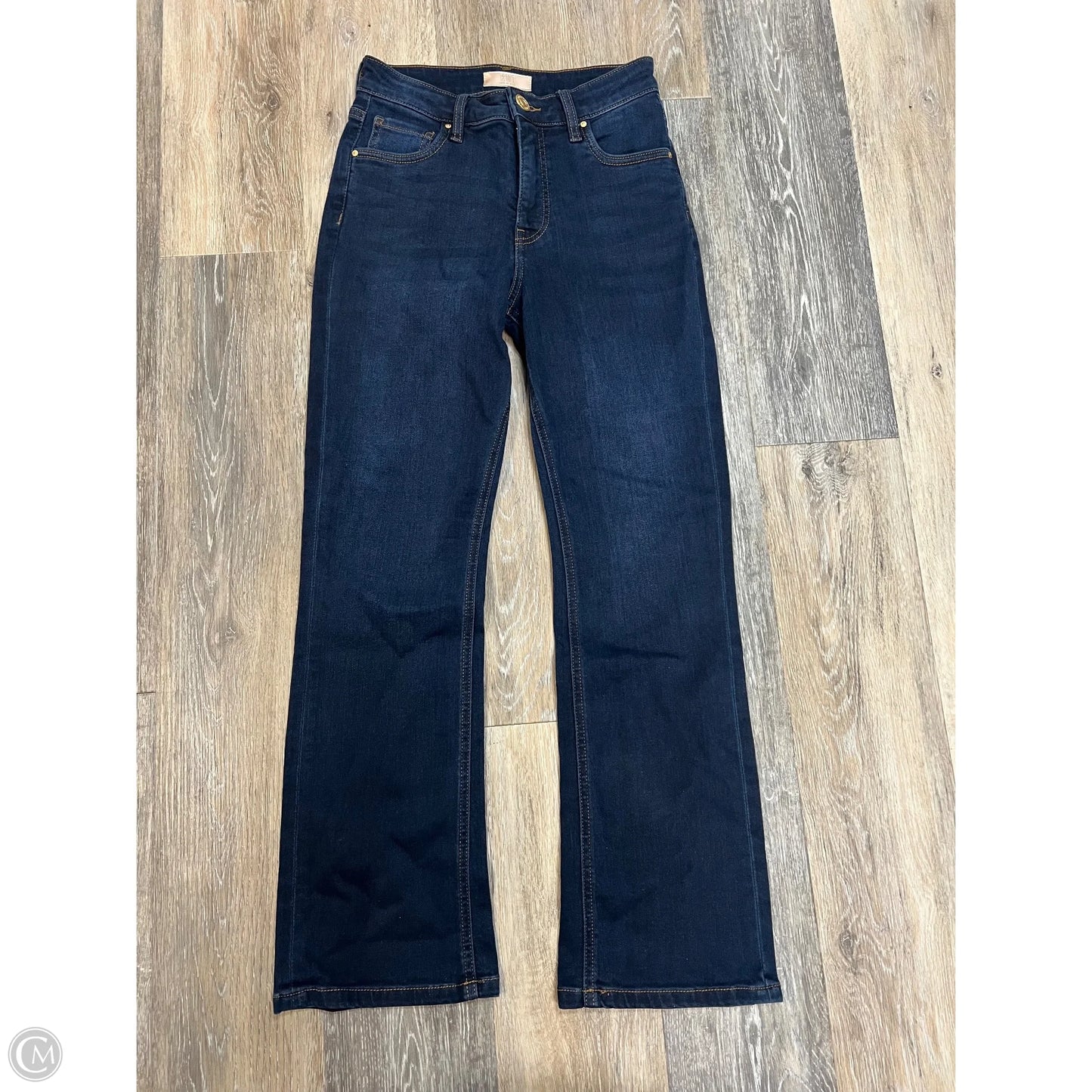 Jeans Flared By Kut In Blue Denim, Size: 0