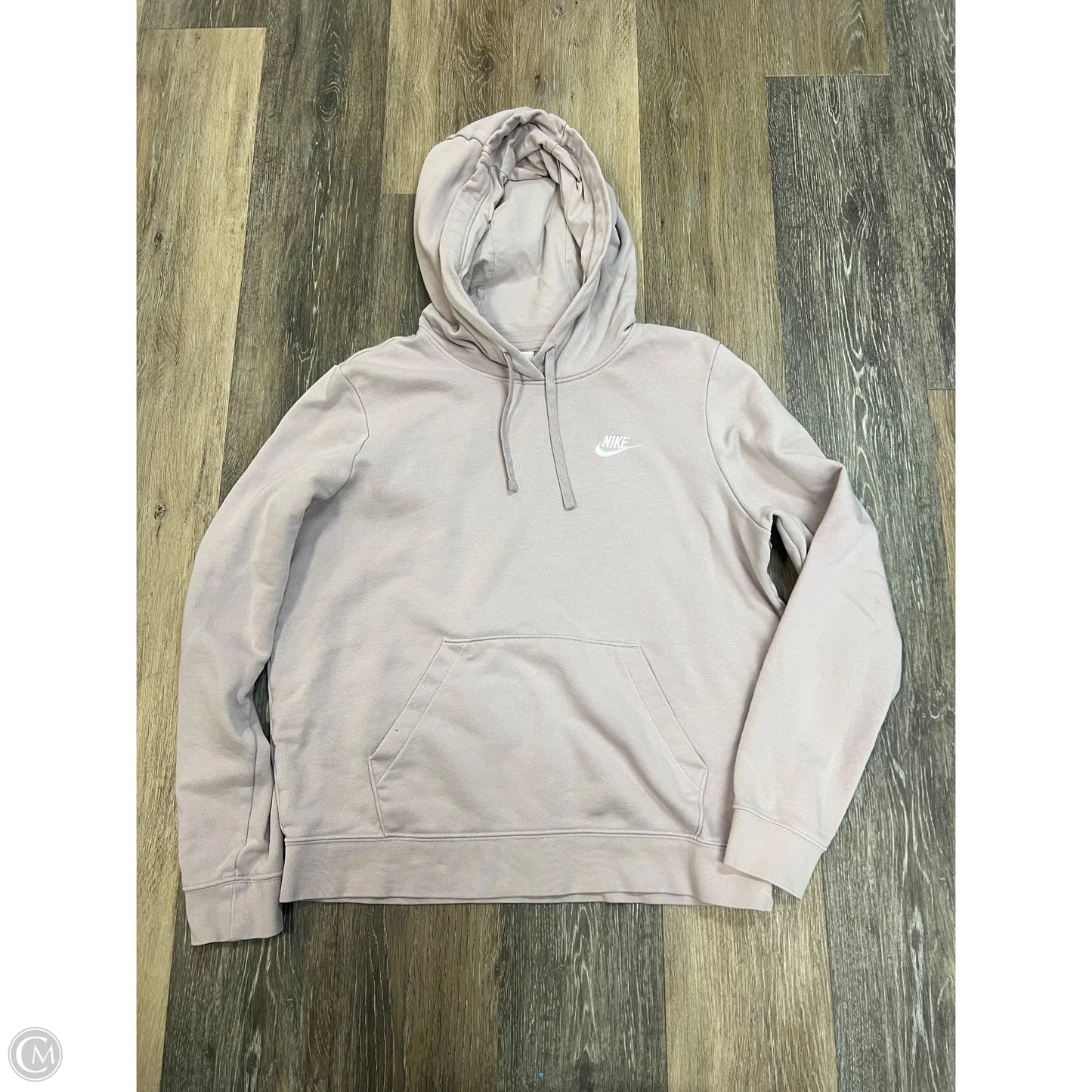 Athletic Sweatshirt Hoodie By Nike Apparel In Purple, Size: M