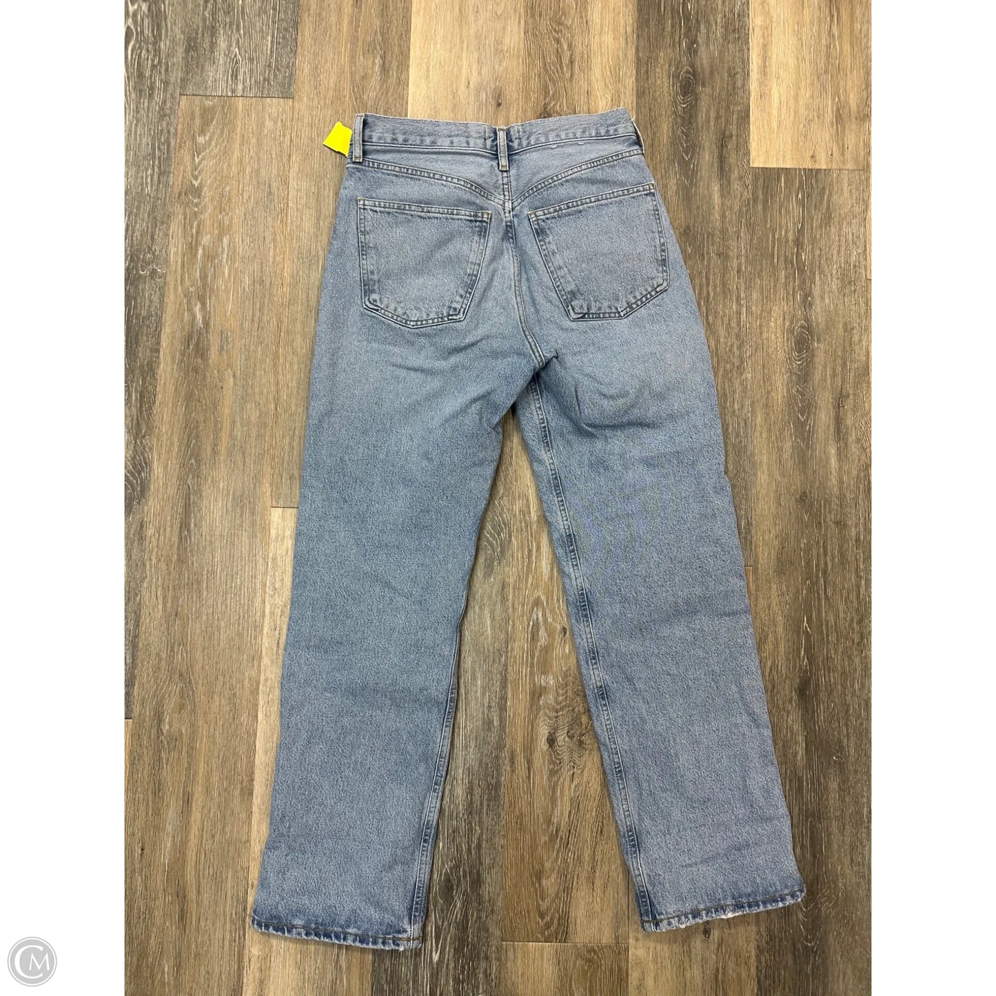 Jeans Straight By Agolde In Blue Denim, Size: 1/25
