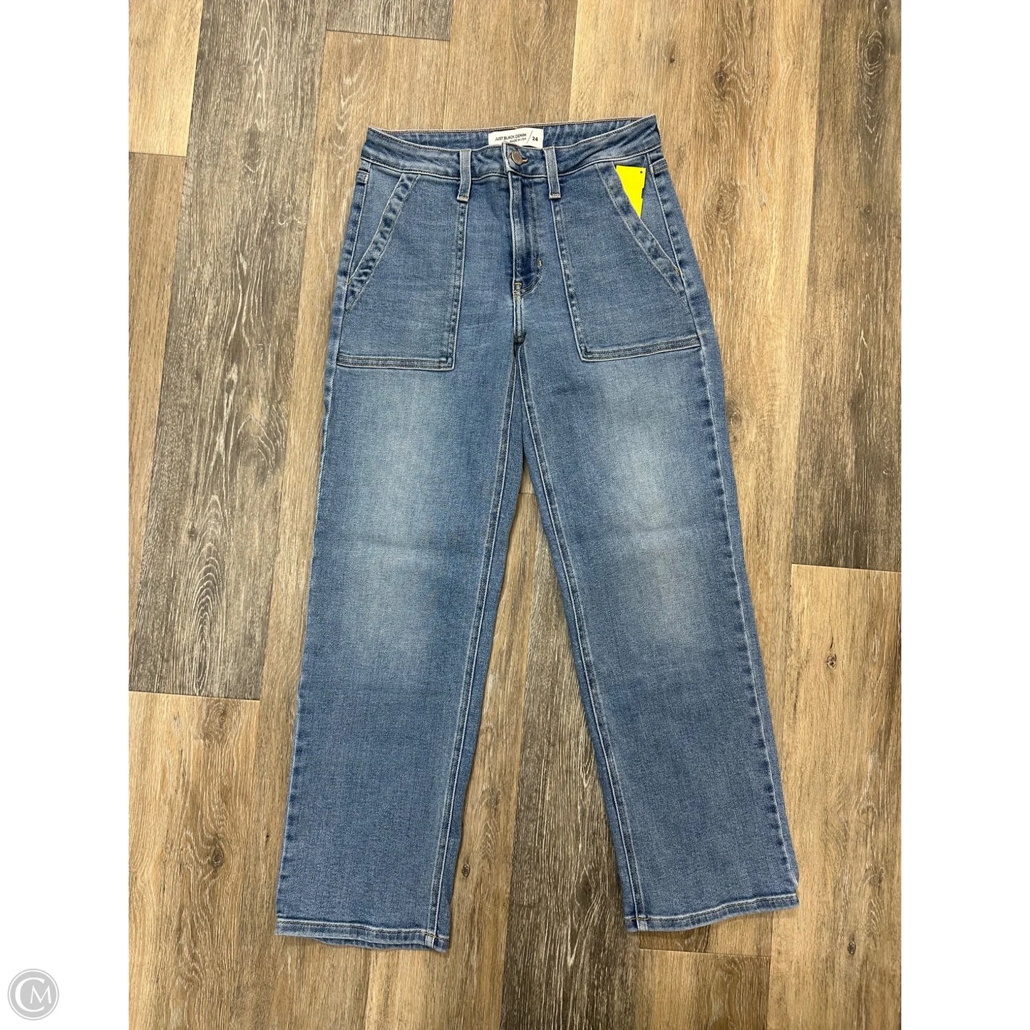 Jeans Wide Leg By Just Black In Blue Denim, Size: 0