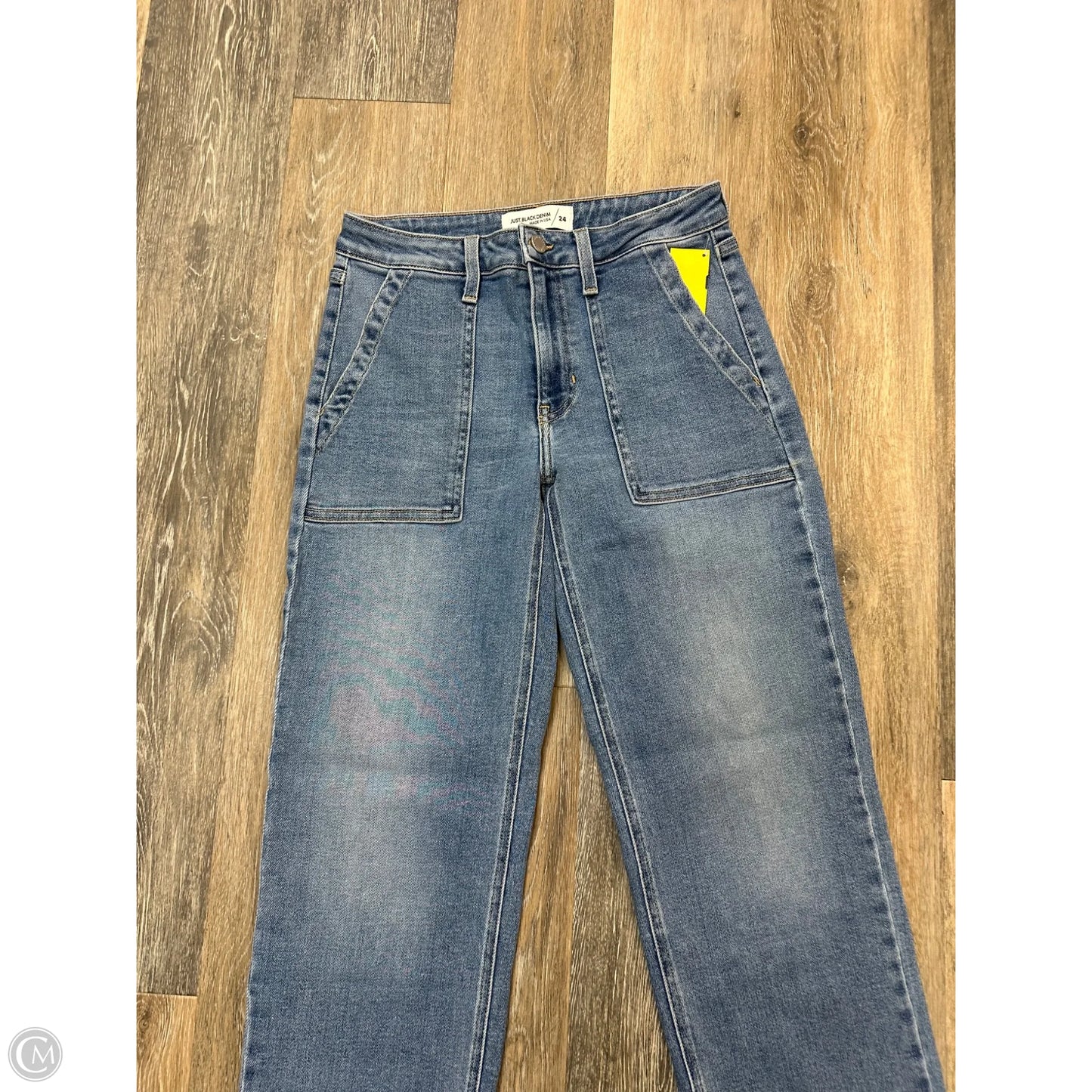 Jeans Wide Leg By Just Black In Blue Denim, Size: 0