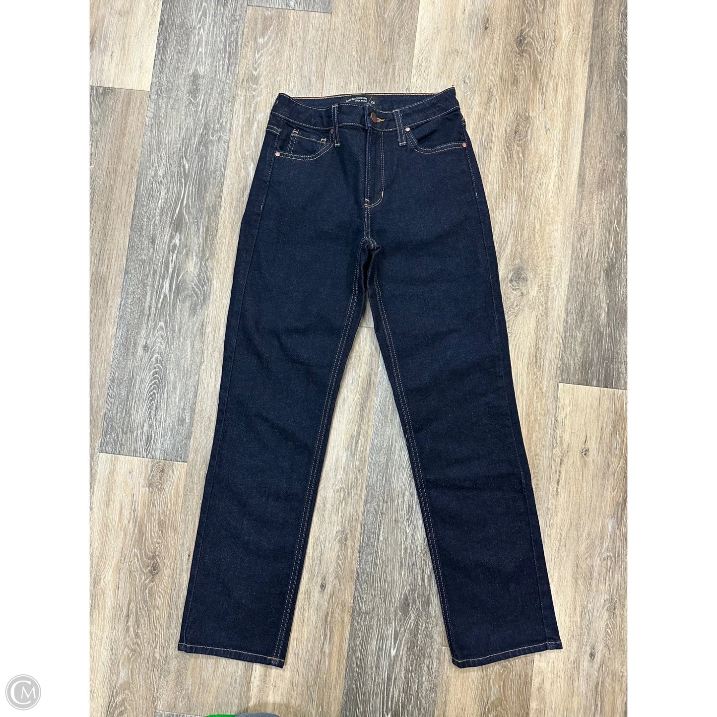 Jeans Straight By Just Black In Blue Denim, Size: 0