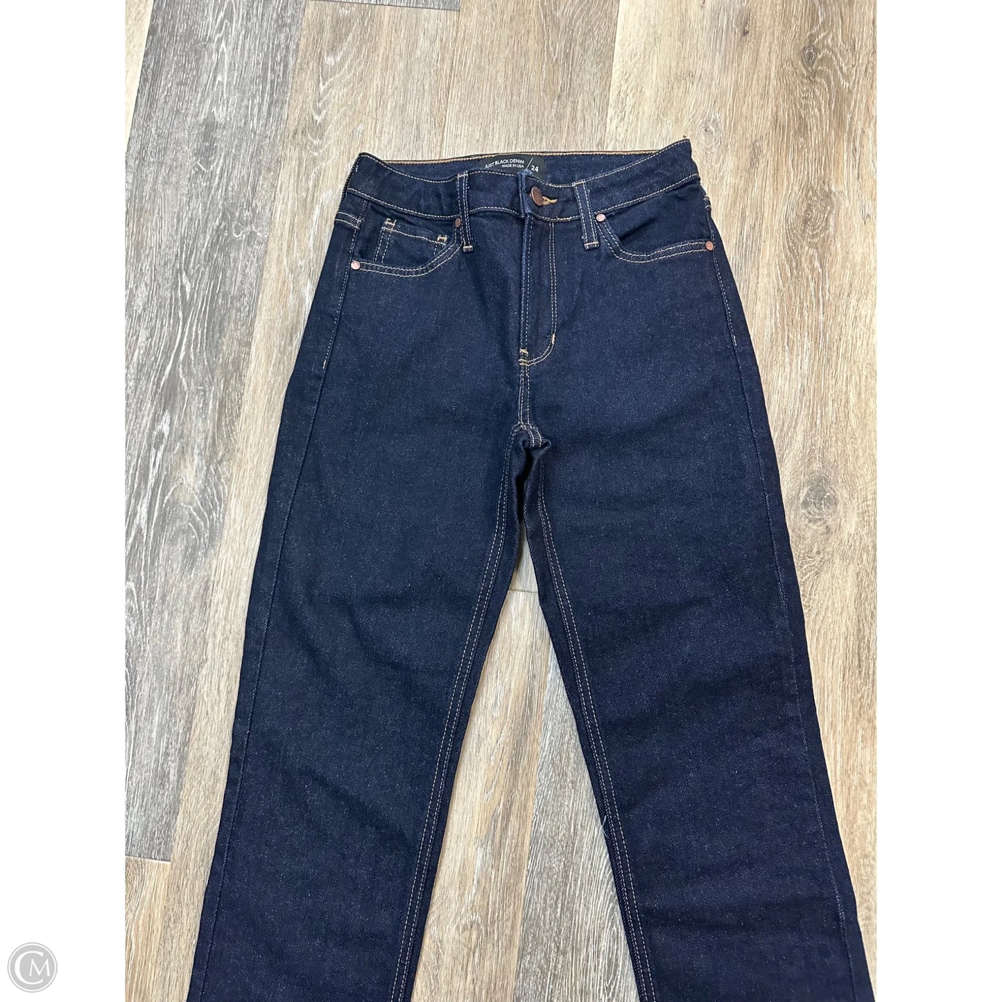 Jeans Straight By Just Black In Blue Denim, Size: 0