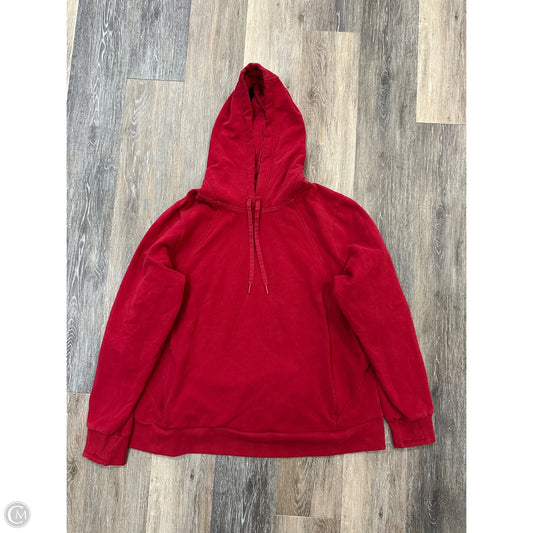 Athletic Sweatshirt Hoodie By Athleta In Red, Size: 1x