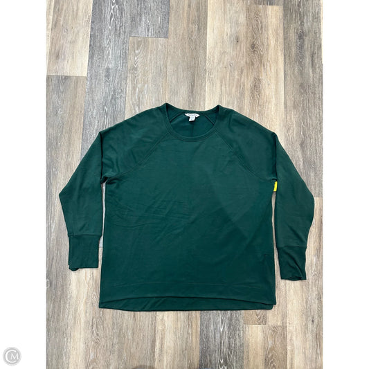 Athletic Sweatshirt Crewneck By Athleta In Green, Size: Xl