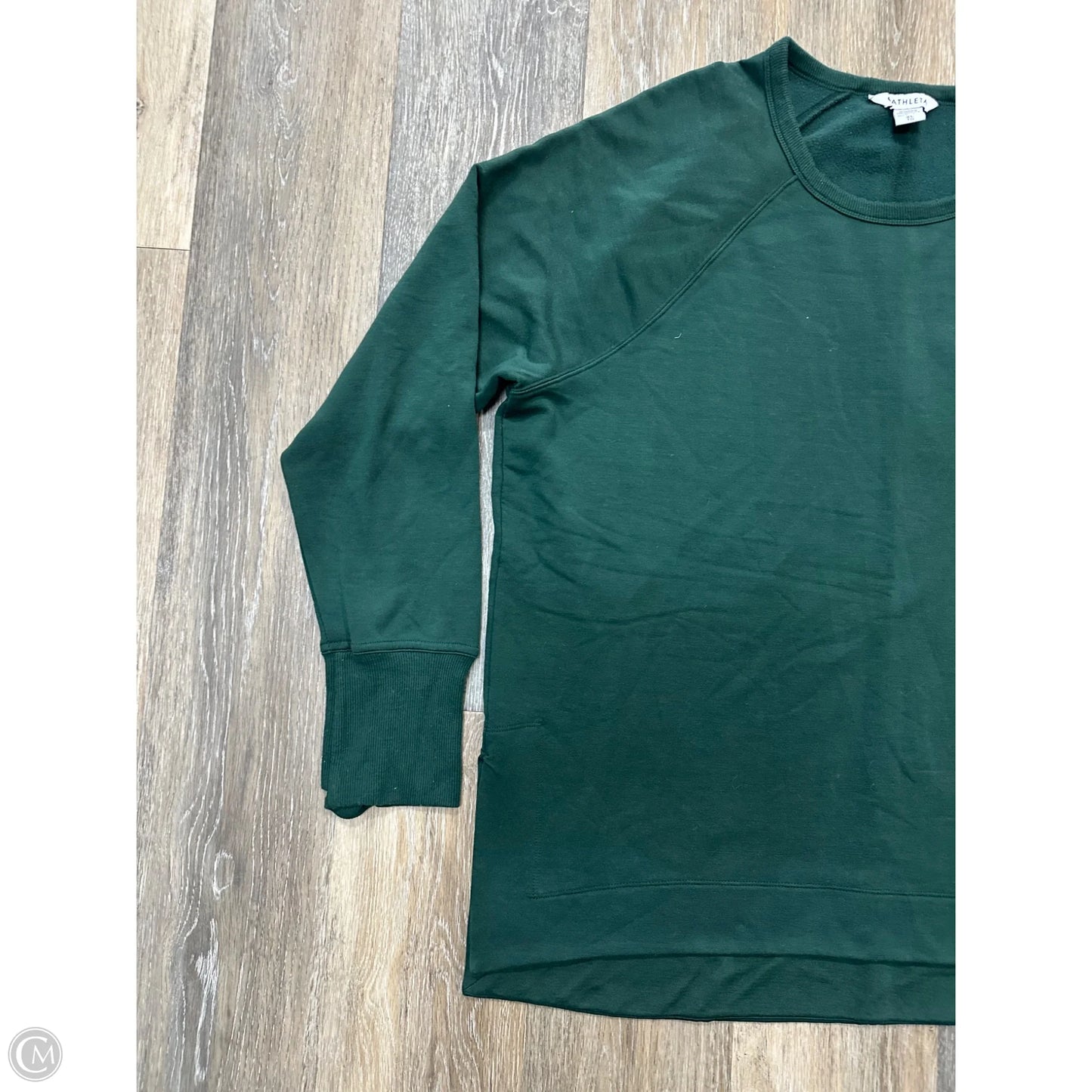 Athletic Sweatshirt Crewneck By Athleta In Green, Size: Xl
