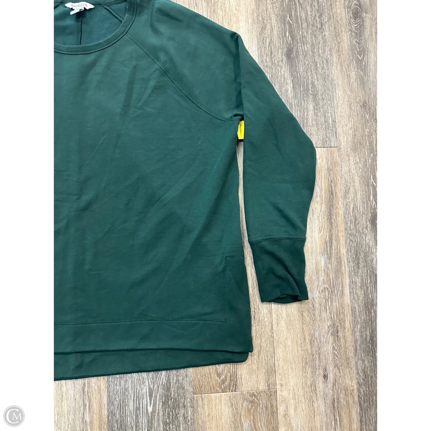 Athletic Sweatshirt Crewneck By Athleta In Green, Size: Xl