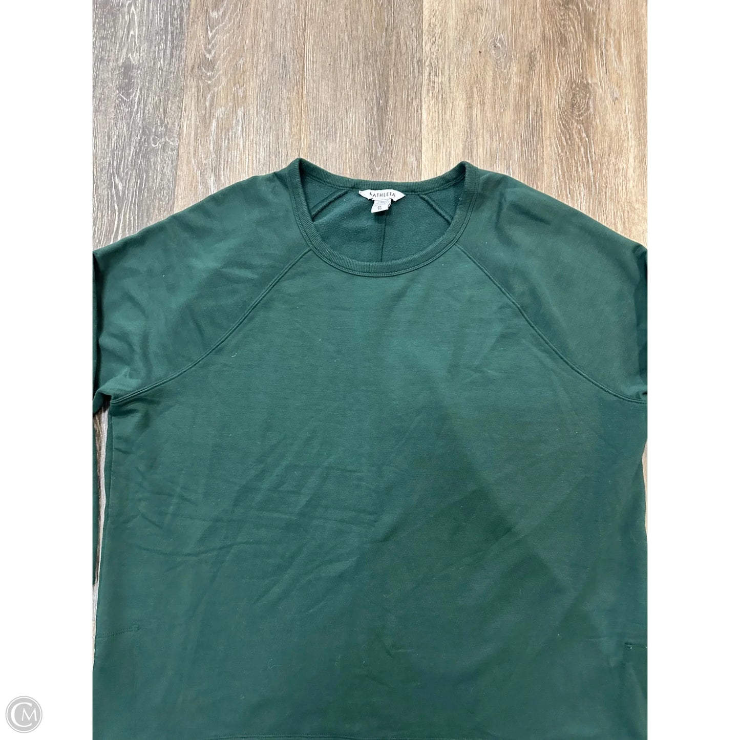 Athletic Sweatshirt Crewneck By Athleta In Green, Size: Xl