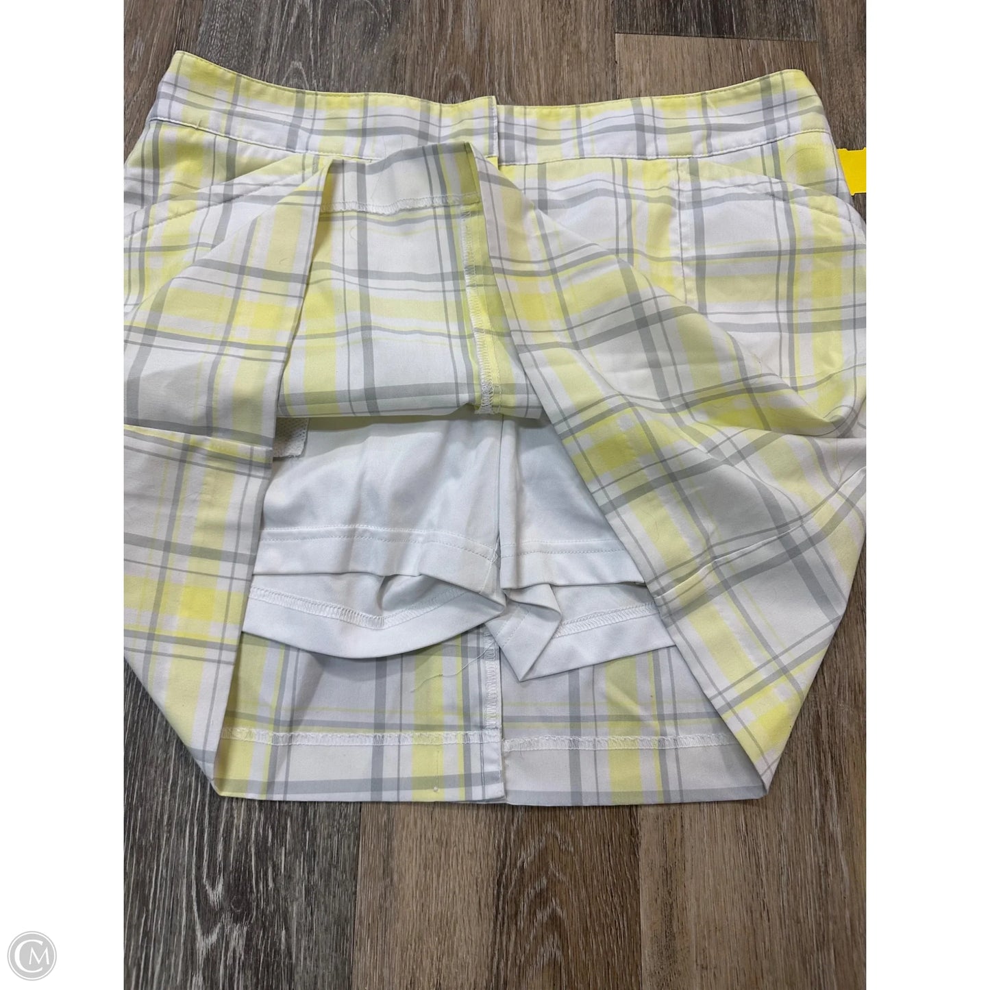 Athletic Skort By Izod In Yellow, Size: 12