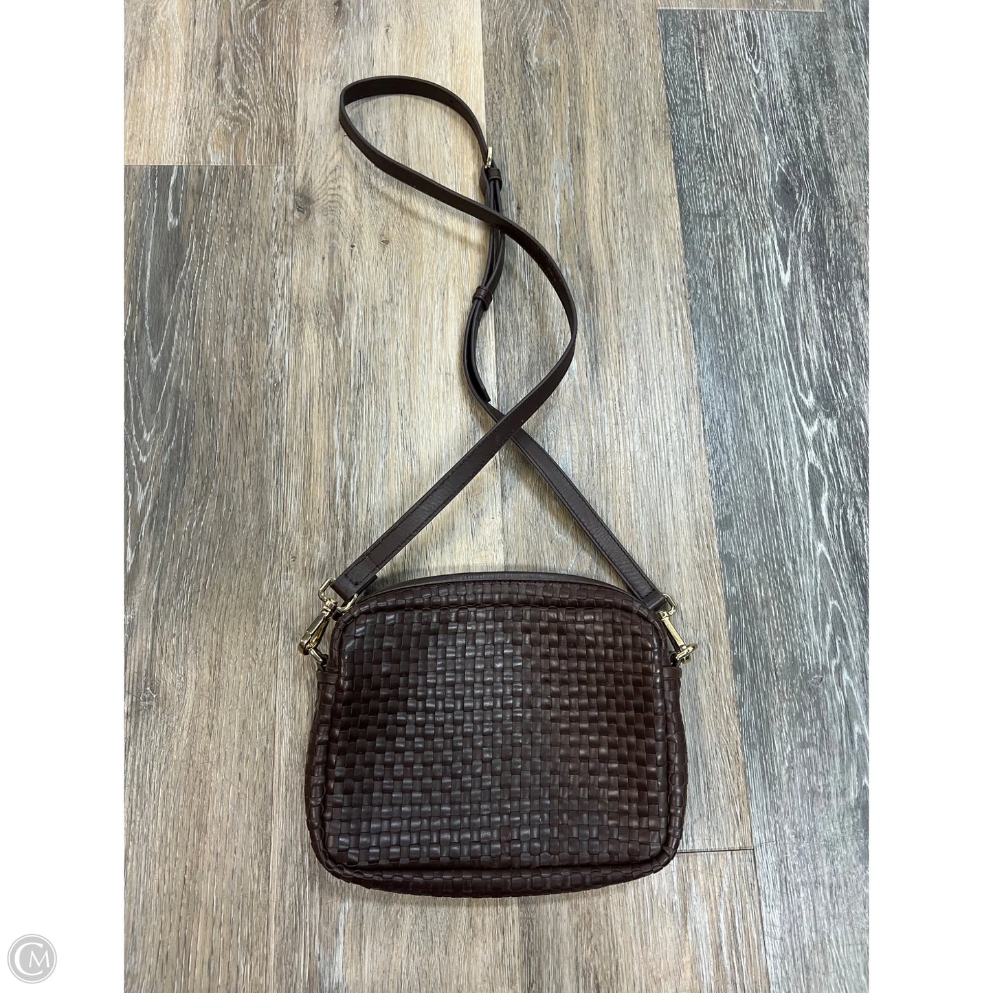 Crossbody Leather By Quince, Size: Small