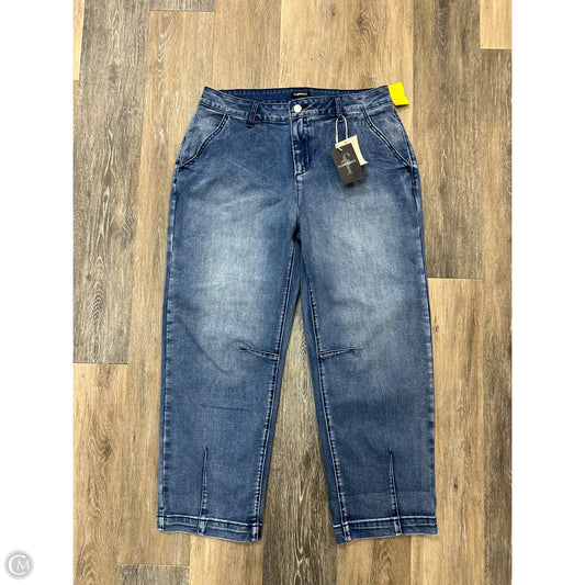 Jeans Straight By Flamingals In Blue Denim, Size: Xl