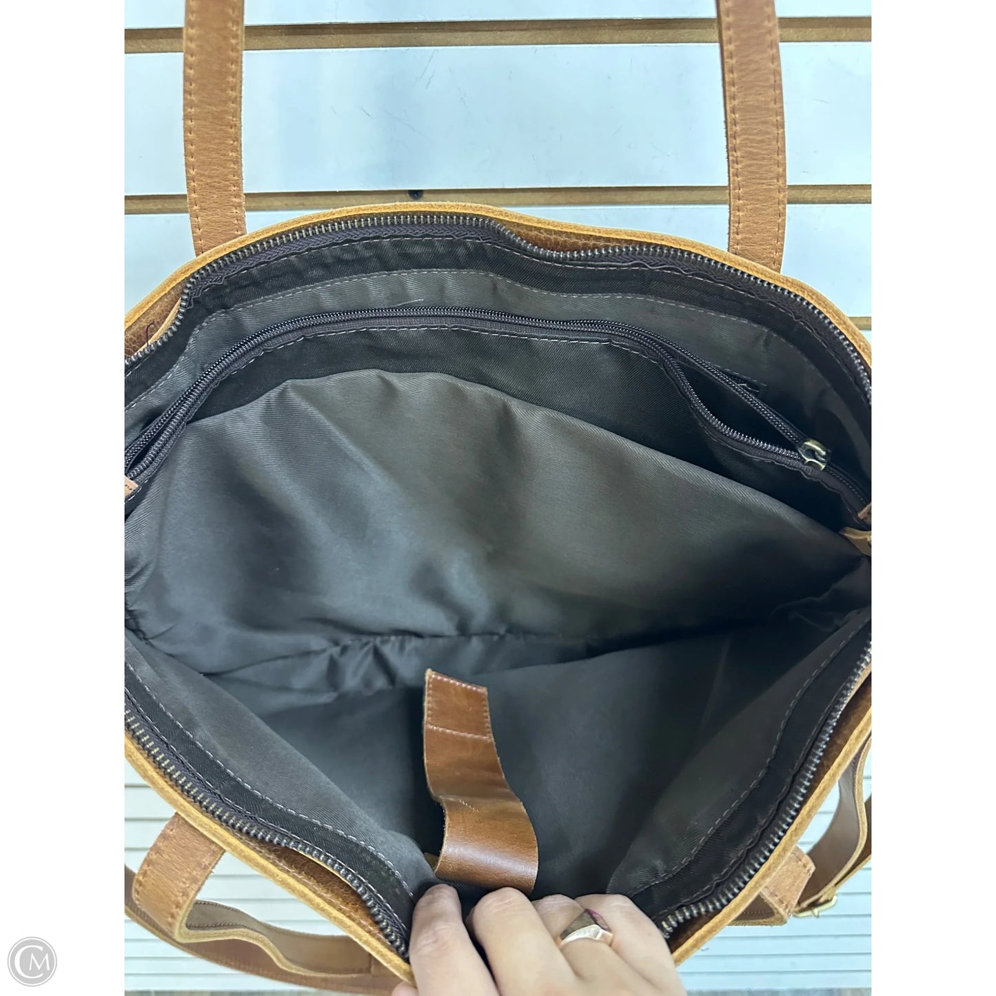 Tote Leather By Cmc, Size: Large