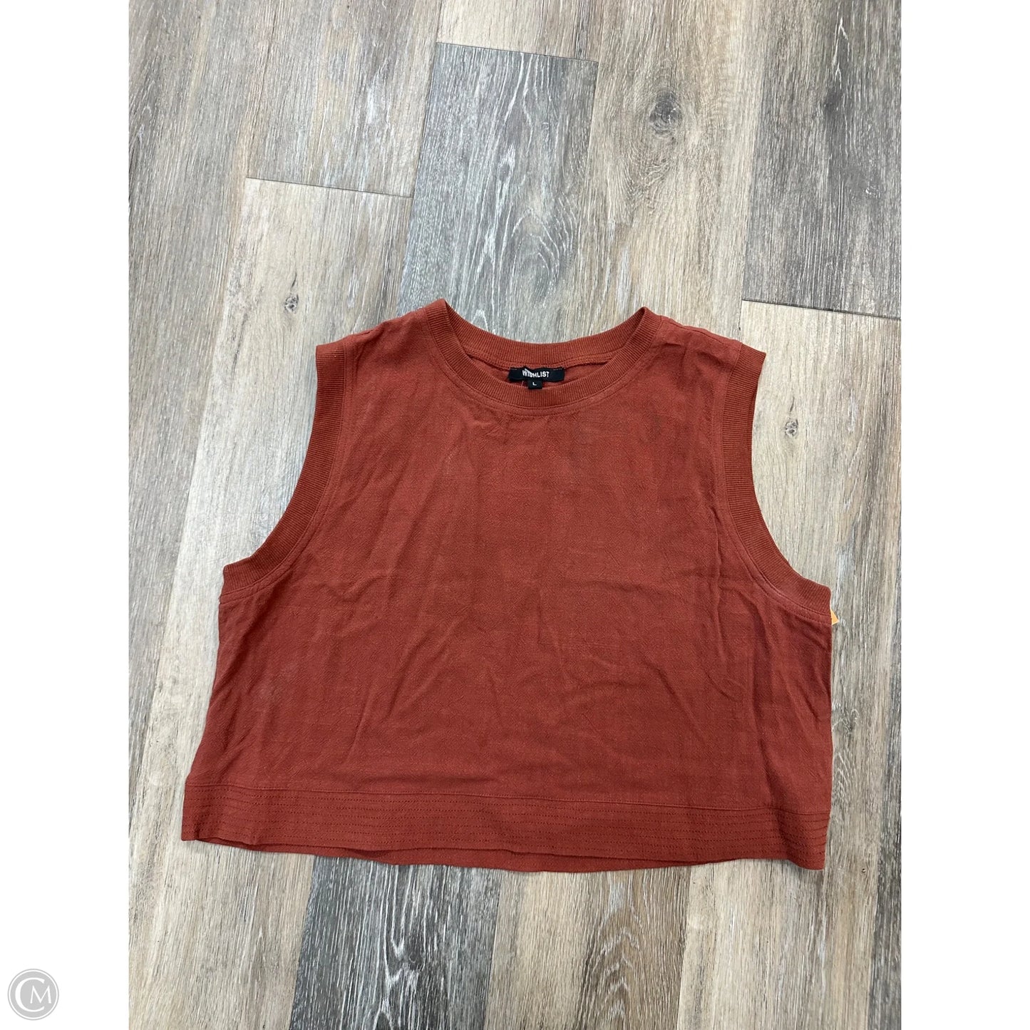 Tank Top By Wishlist In Orange, Size: L