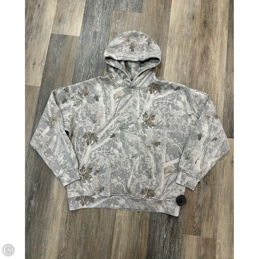 Athletic Sweatshirt Hoodie By Abercrombie And Fitch In Camouflage Print, Size: M