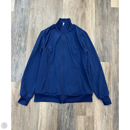 Scrub Jacket By Cherokee In Navy, Size: L