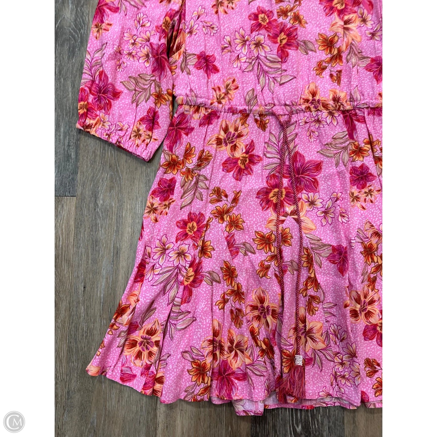 Dress Party Midi By Loft In Pink, Size: M