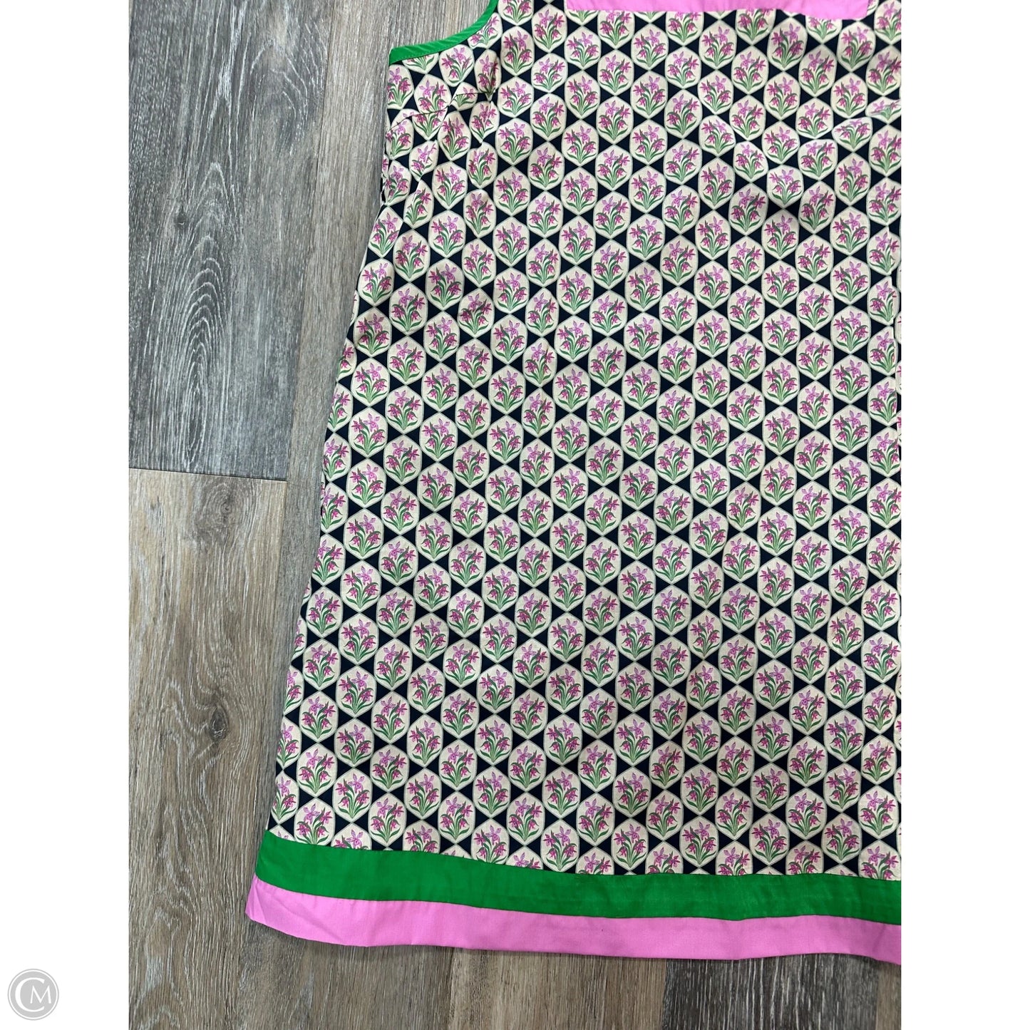 Dress Casual Midi By Entro In Green & Pink, Size: M