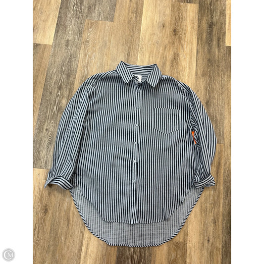 Blouse Long Sleeve By Things Between In Striped Pattern, Size: S