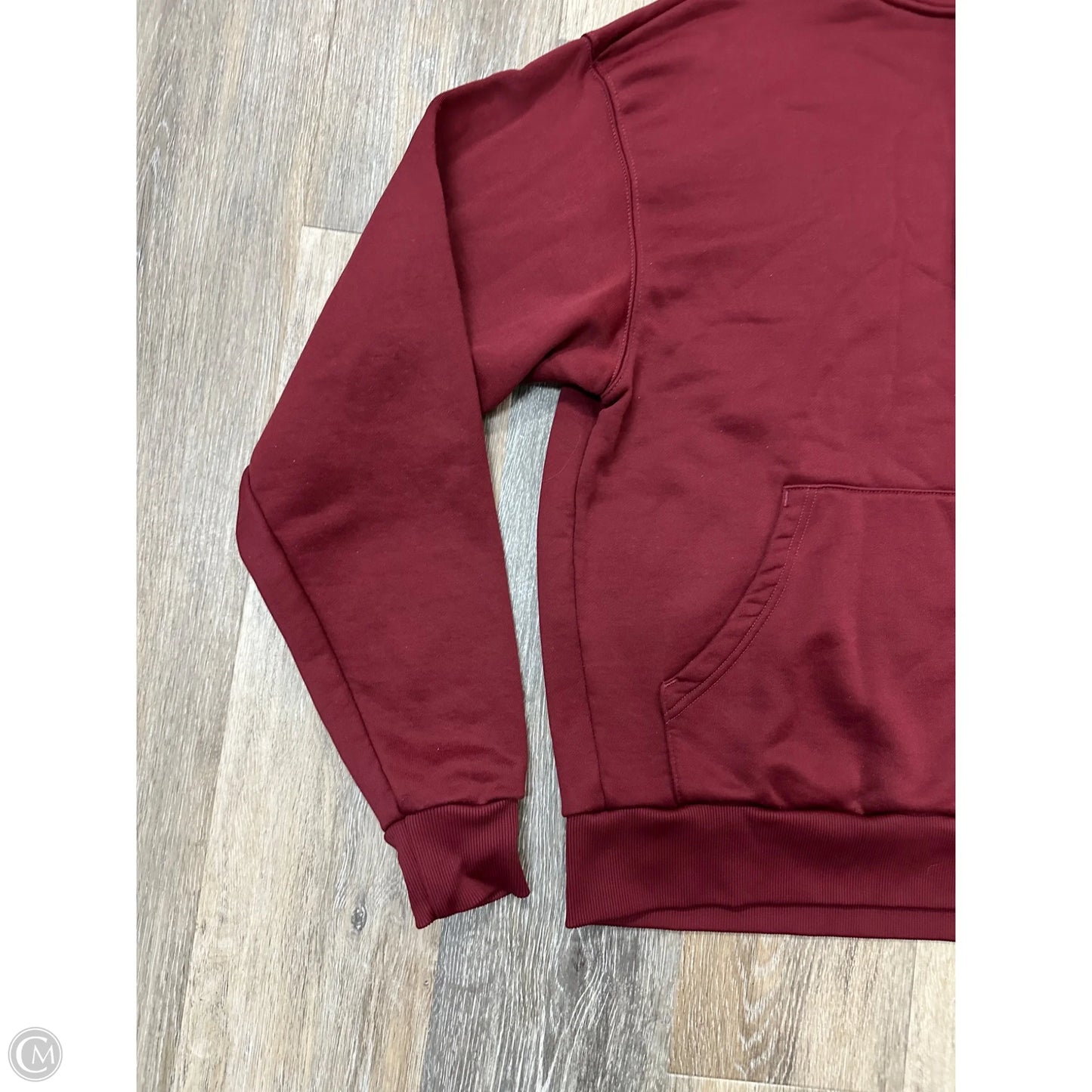 Sweatshirt Hoodie By 7 Days Active In Maroon, Size: S